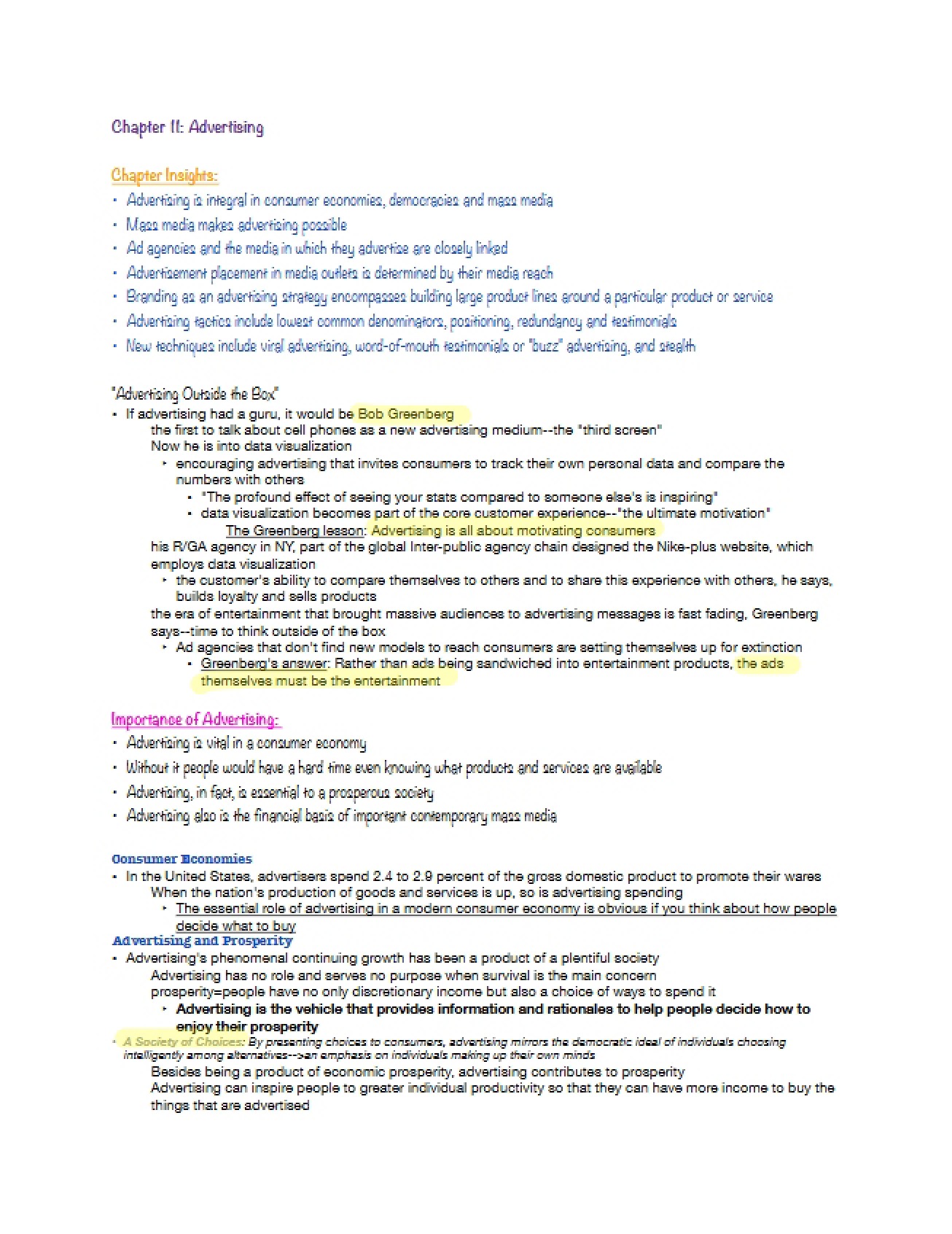 Advertising (Chapter Eleven)