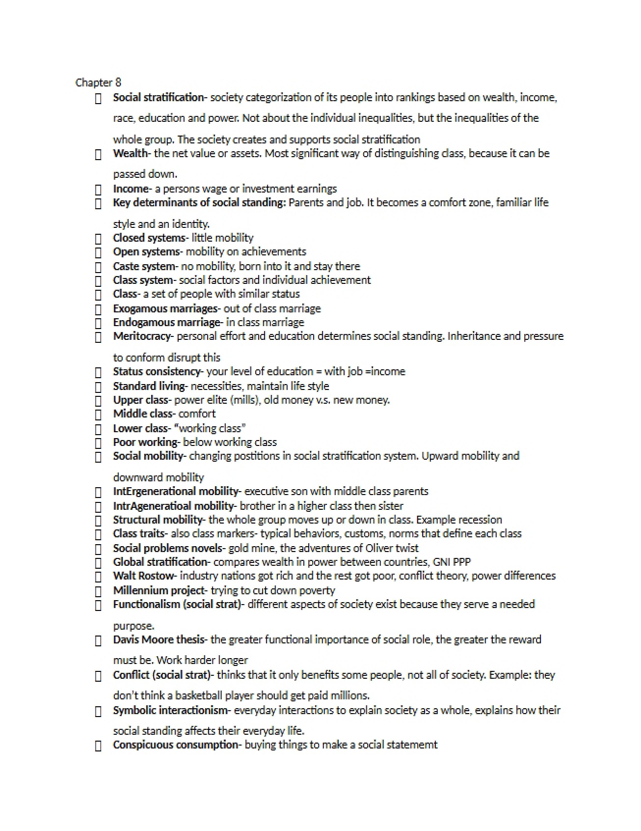 Guide for Sociology Final