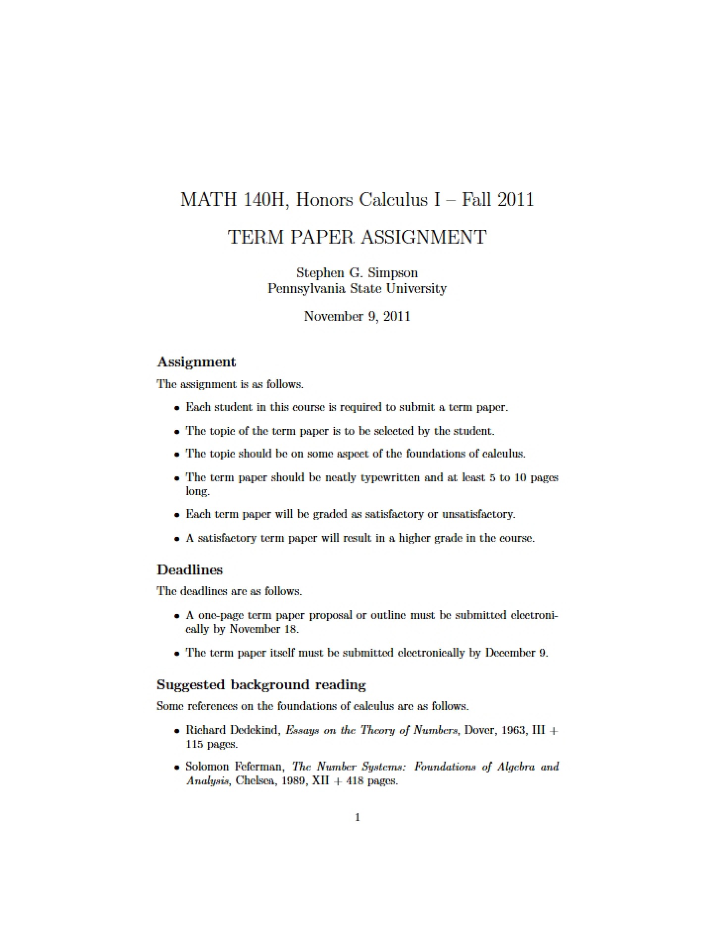 Assignment Semester Paper