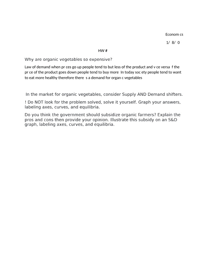 Homework 2 for Economics