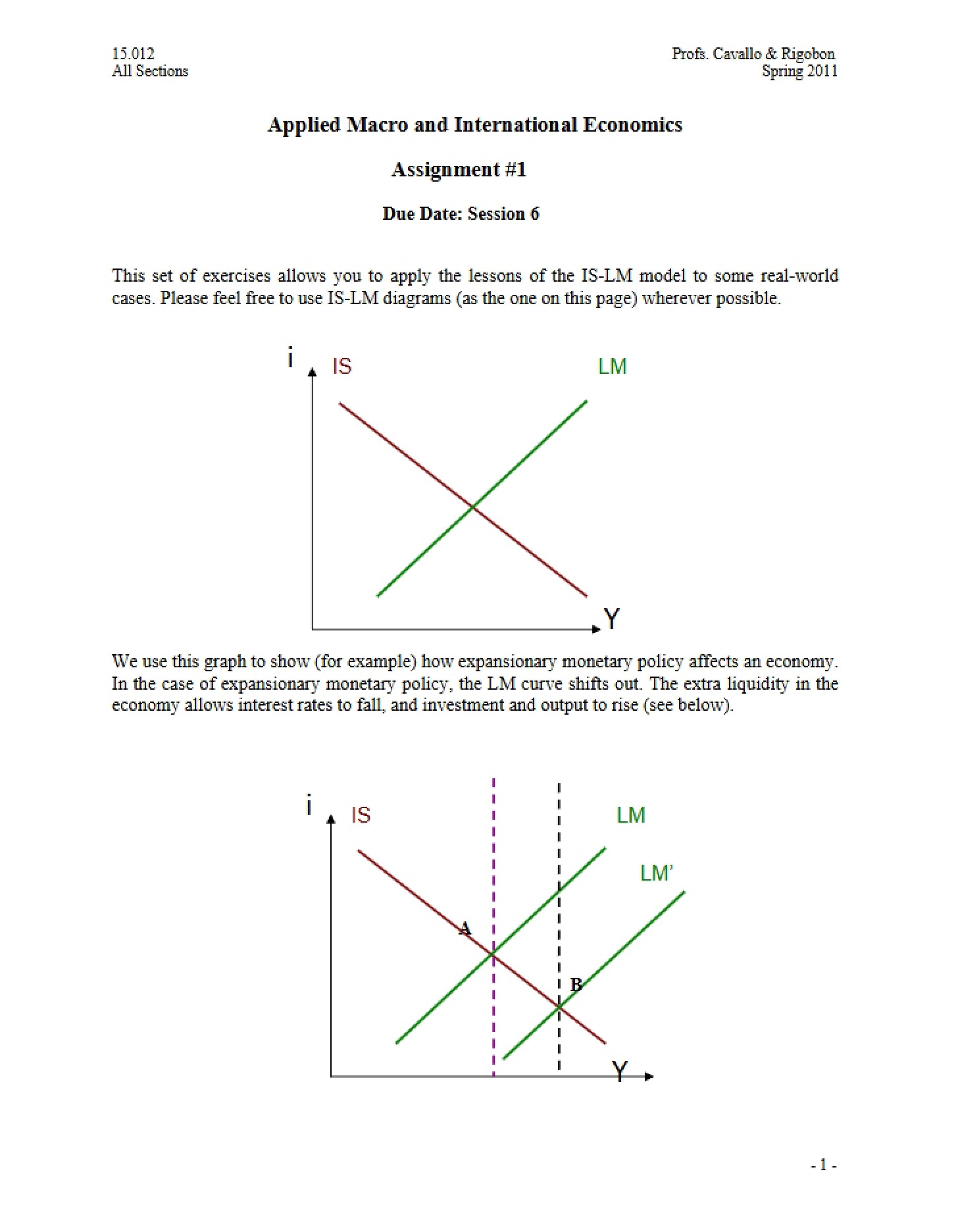 First Assignment