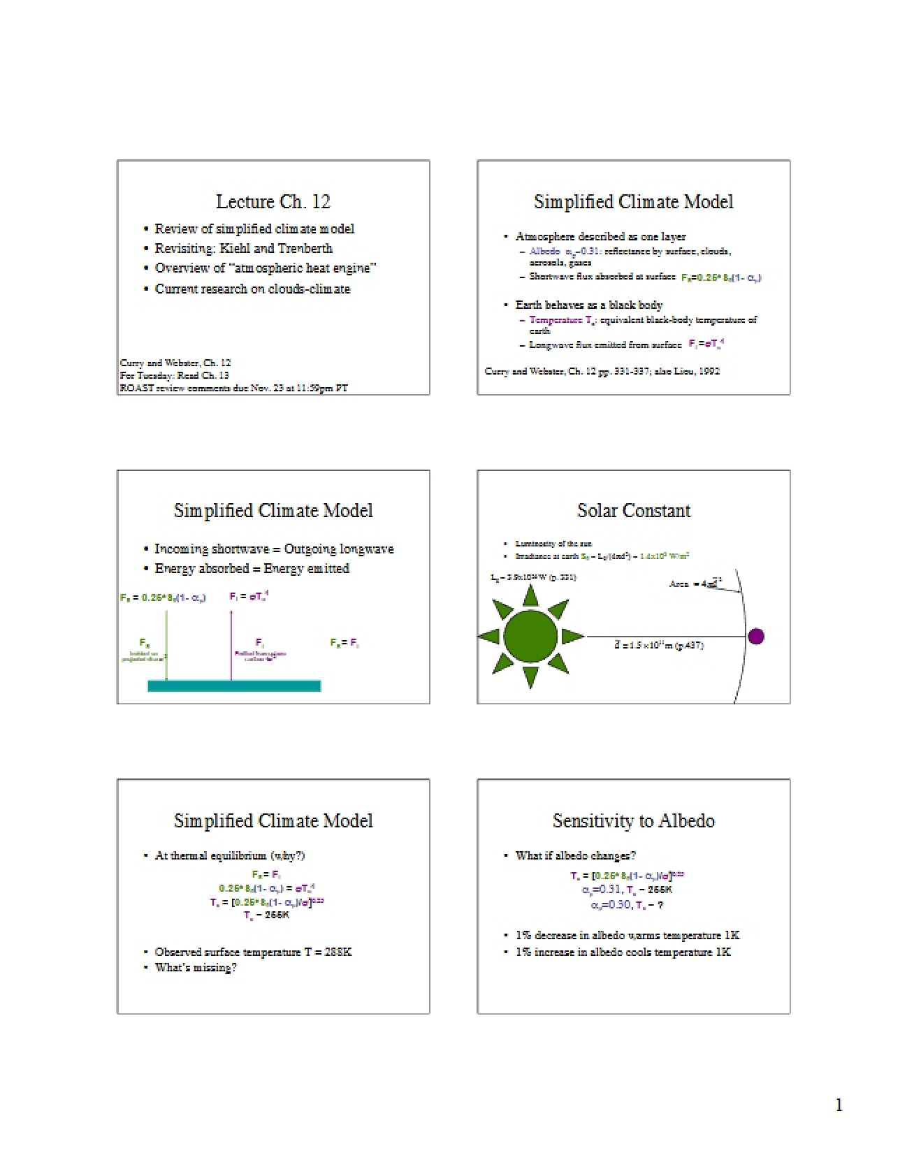 Atmospheric Science: Chapter 12
