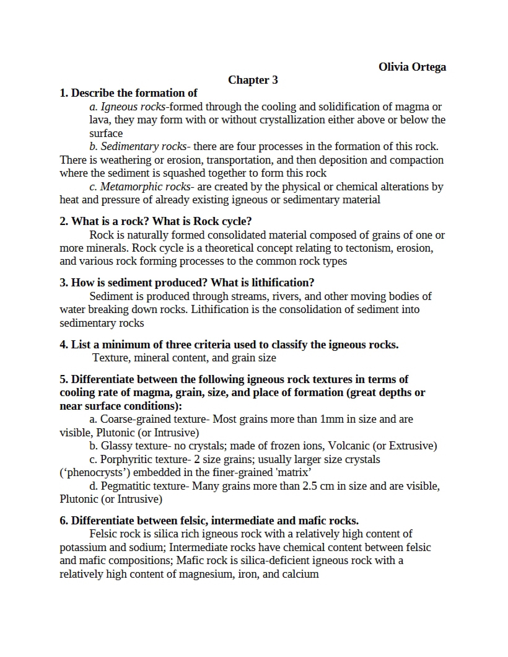 Physical Geology Chapter 3