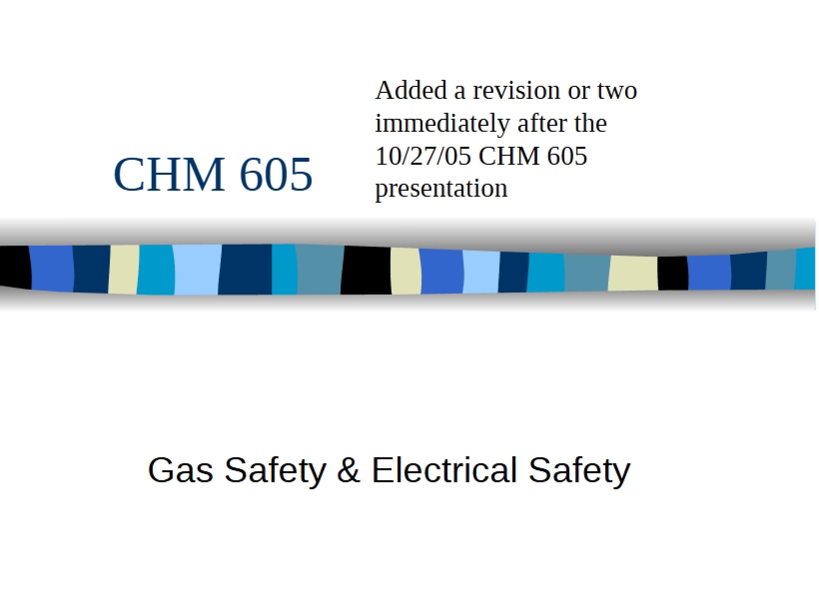 Electrical and Gas Safety