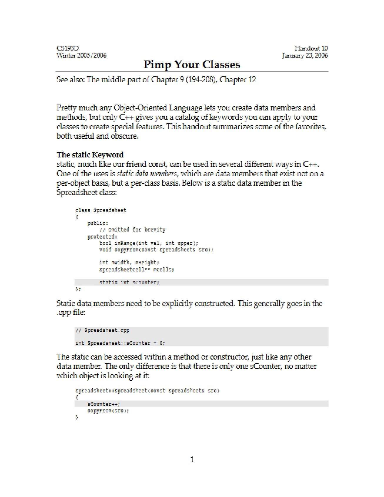 Pimp Your Classes