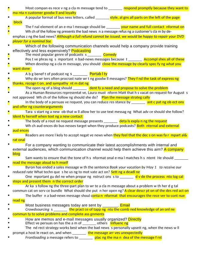 Quiz 2 Study Notes