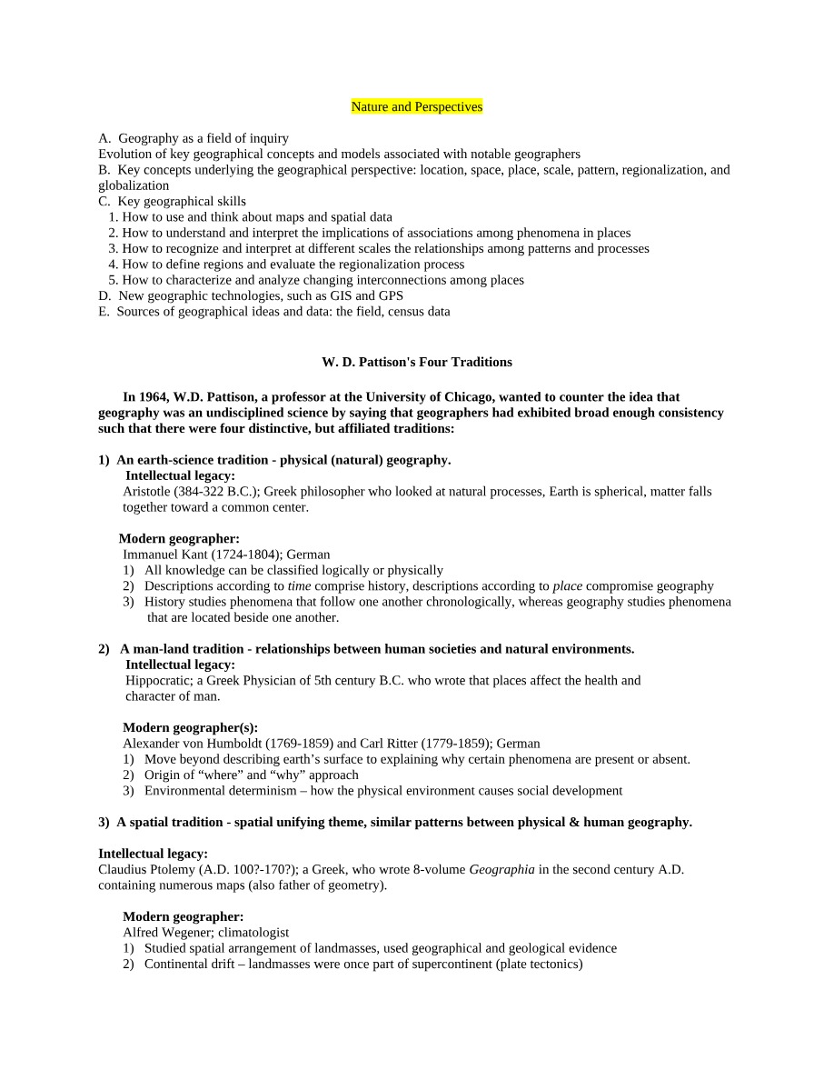 GEG1302 - Nature and Perspectives