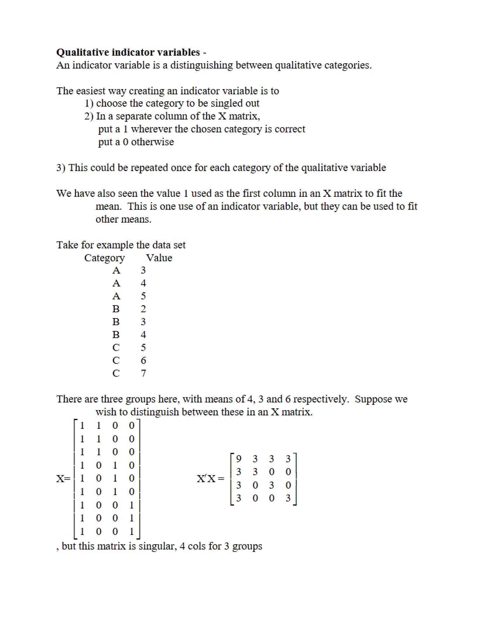 Variables Qualitative Indicators