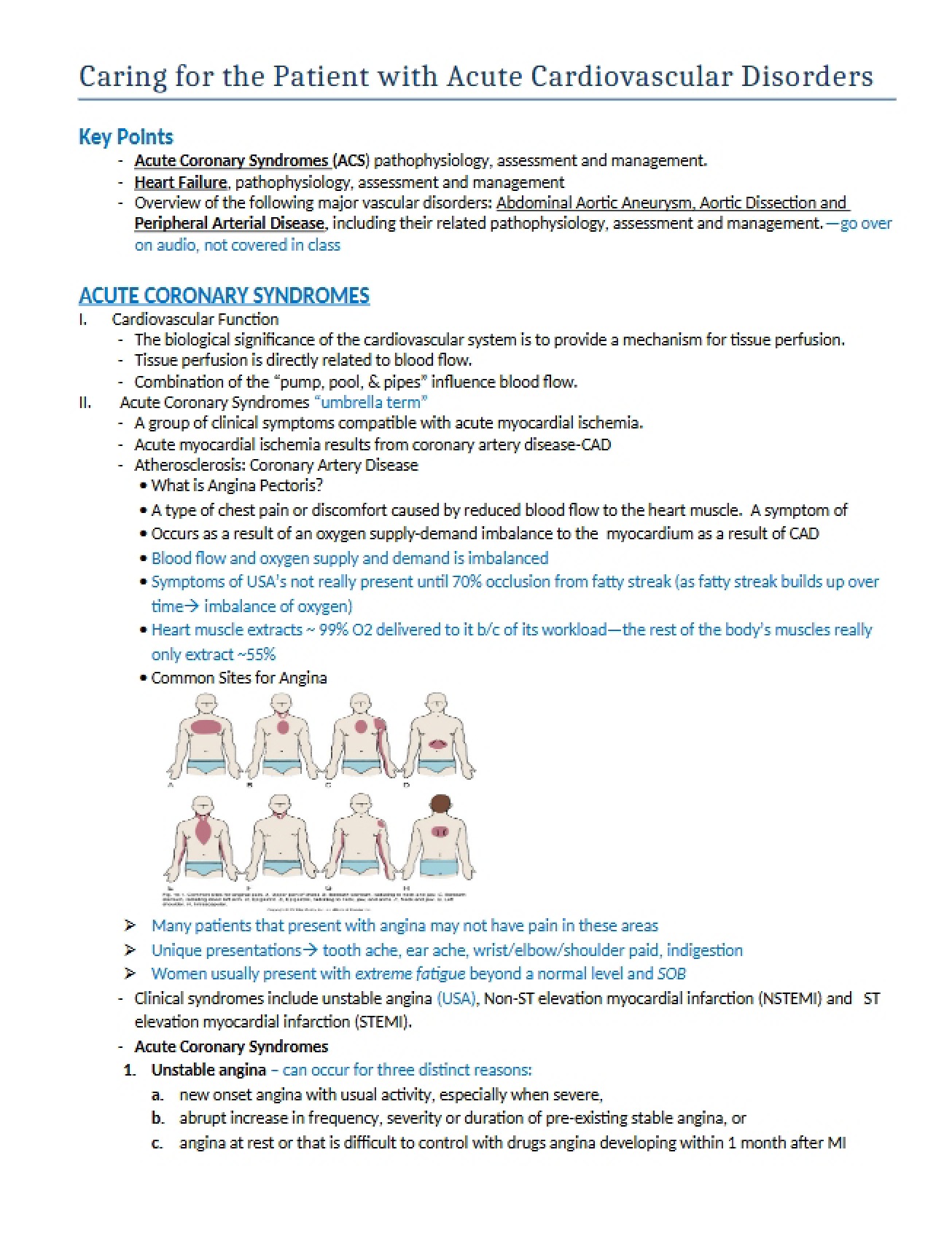 Cardiovascular Disorders (Acute)