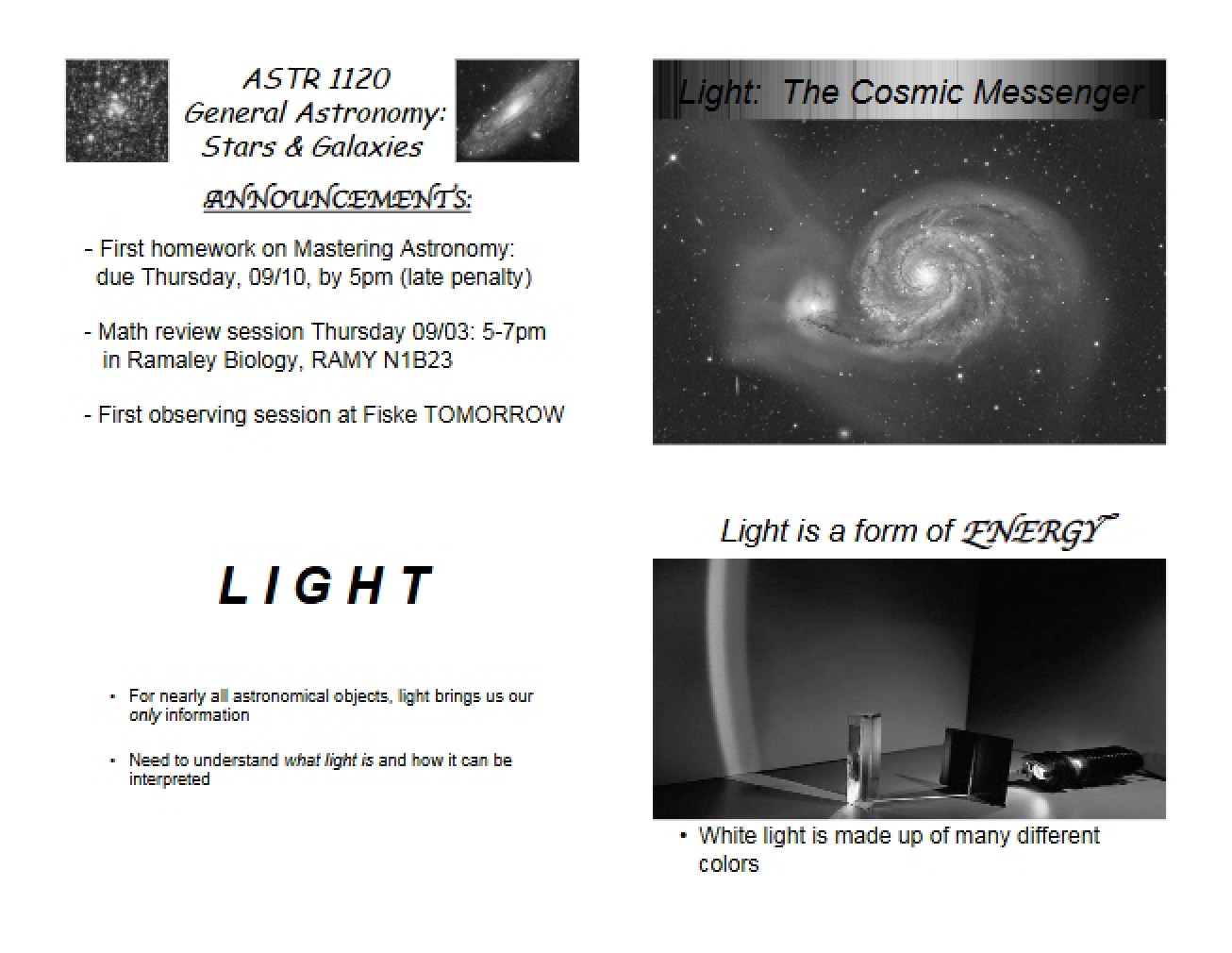Properties of Light