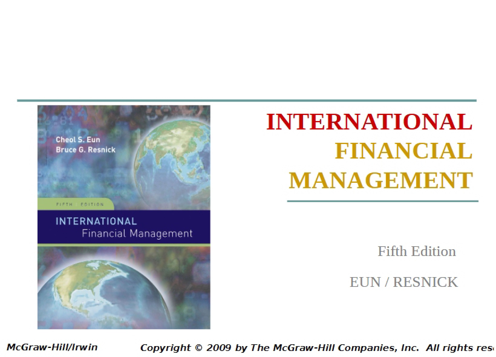 Cash Management in Multinationals