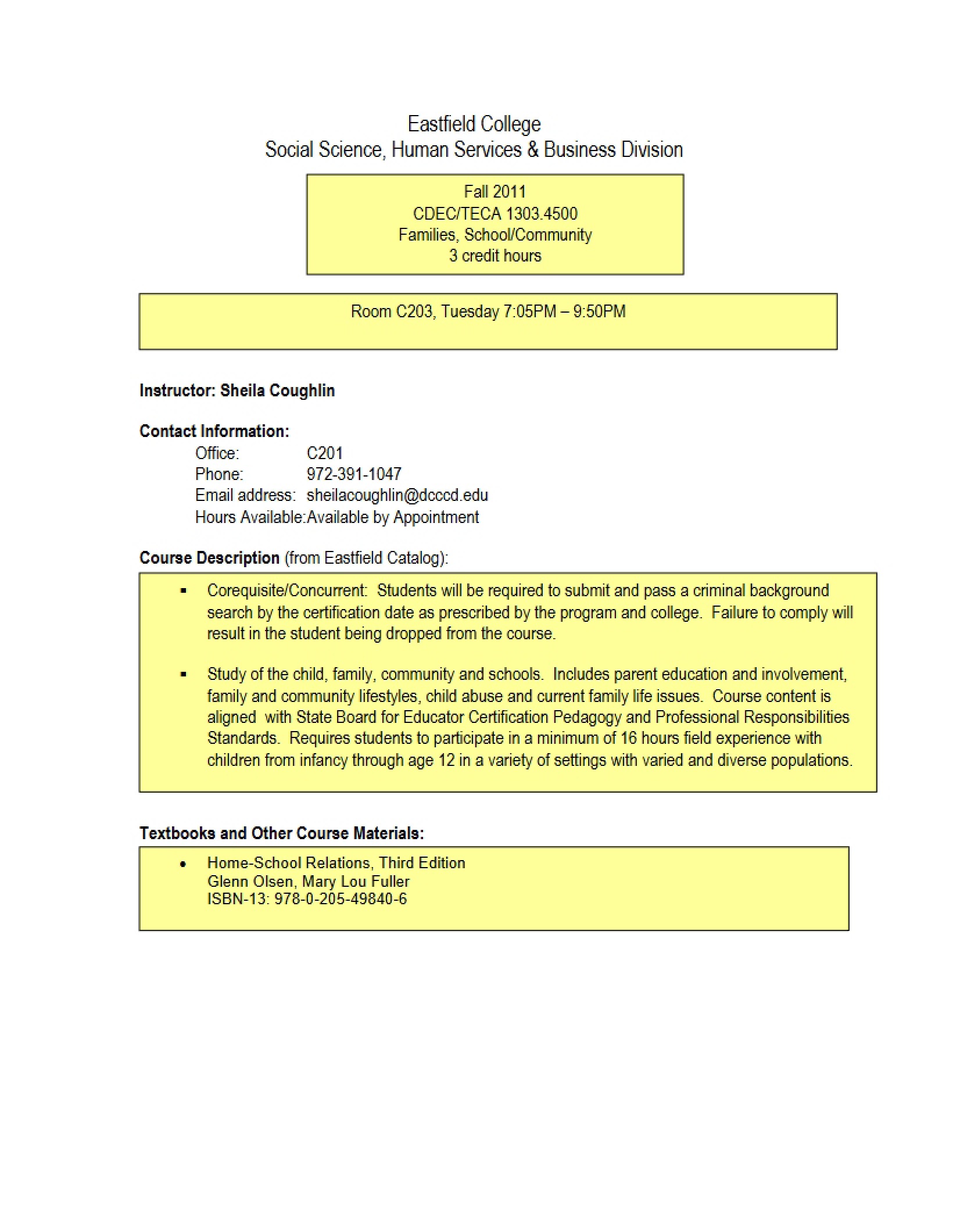 Syllabus - CDEC 1303