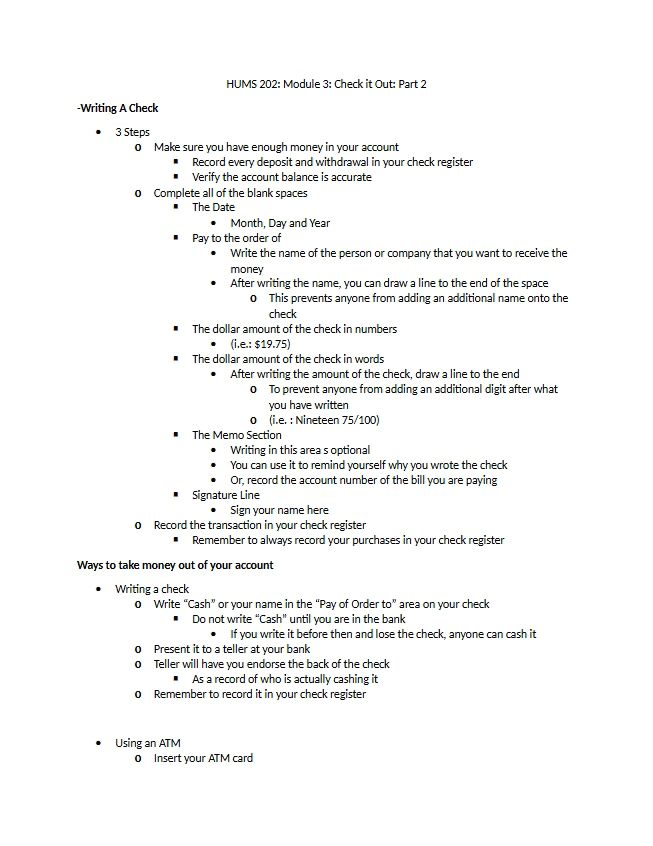 Module 3 HUMS 202