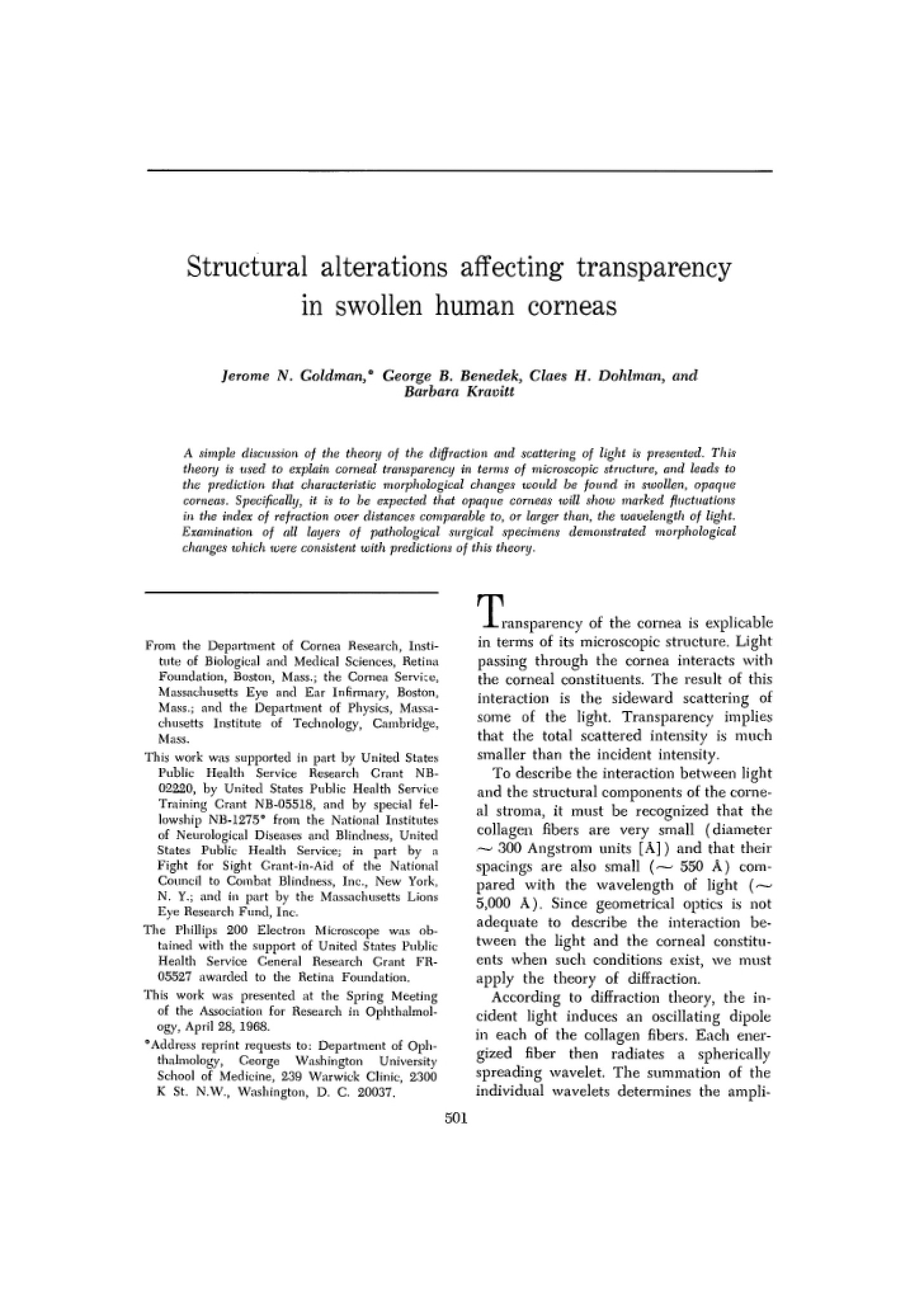 Transparency Affected by Structural Alterations