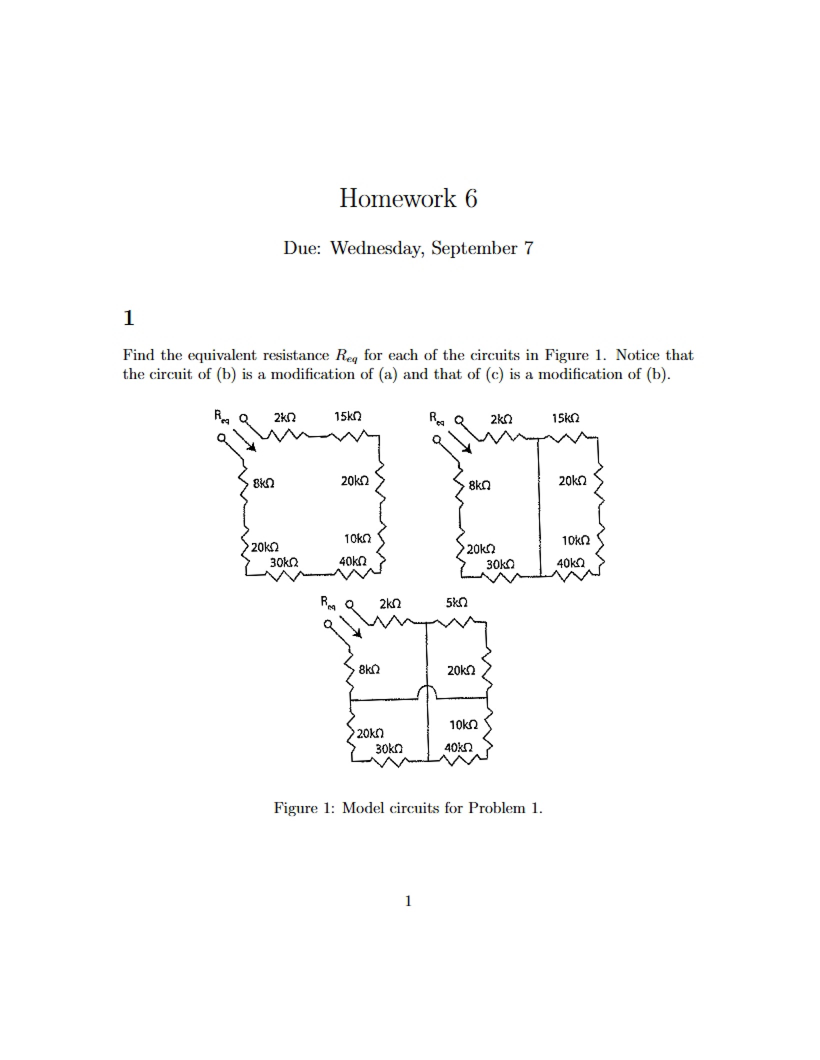 Homework Packet Six