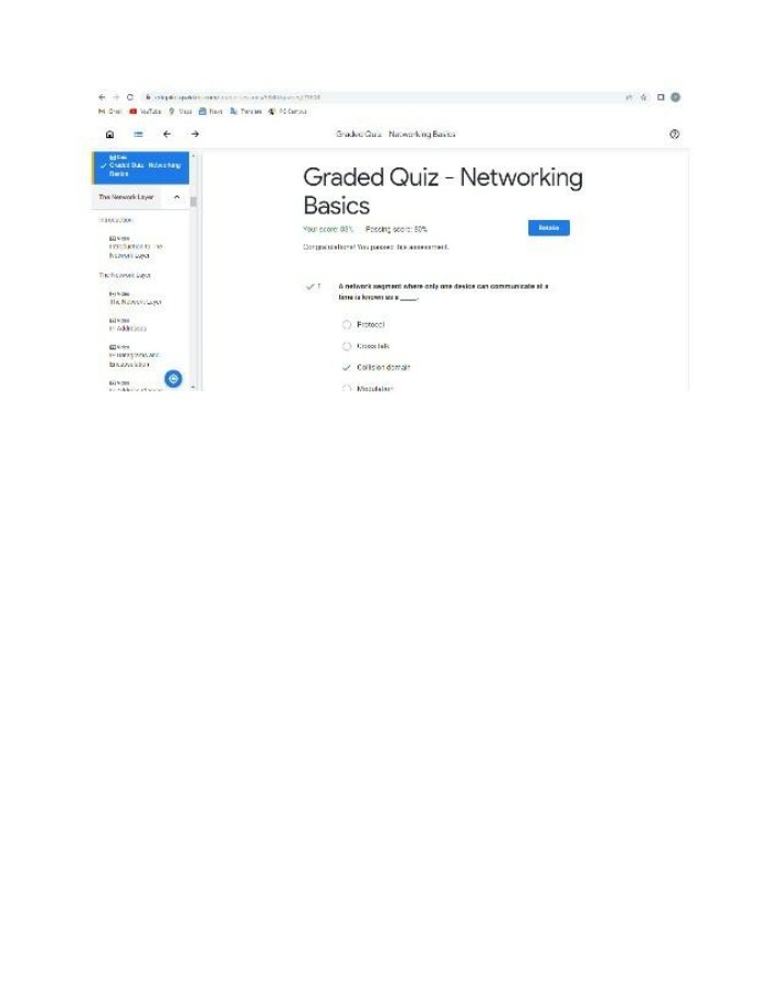 Networking Basics Graded Quiz