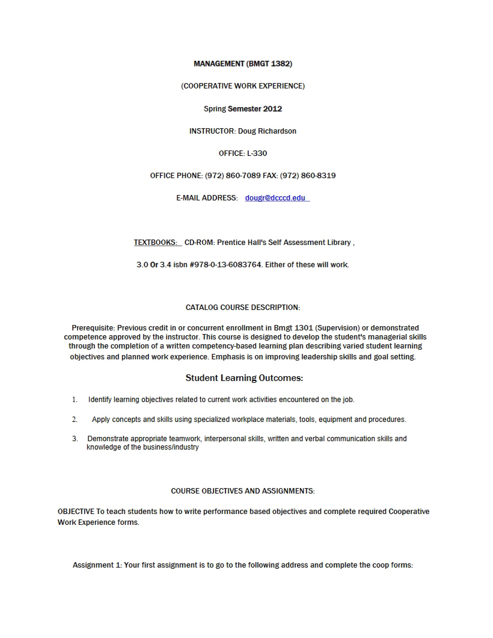 Syllabus