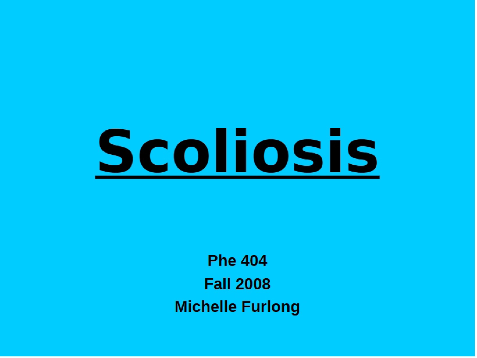 Scoliosis
