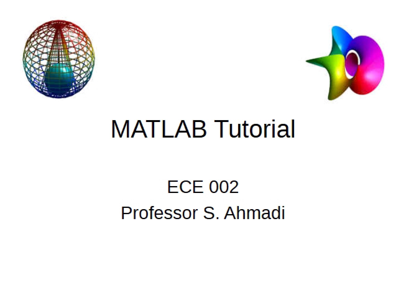 MATLAB Tutorial