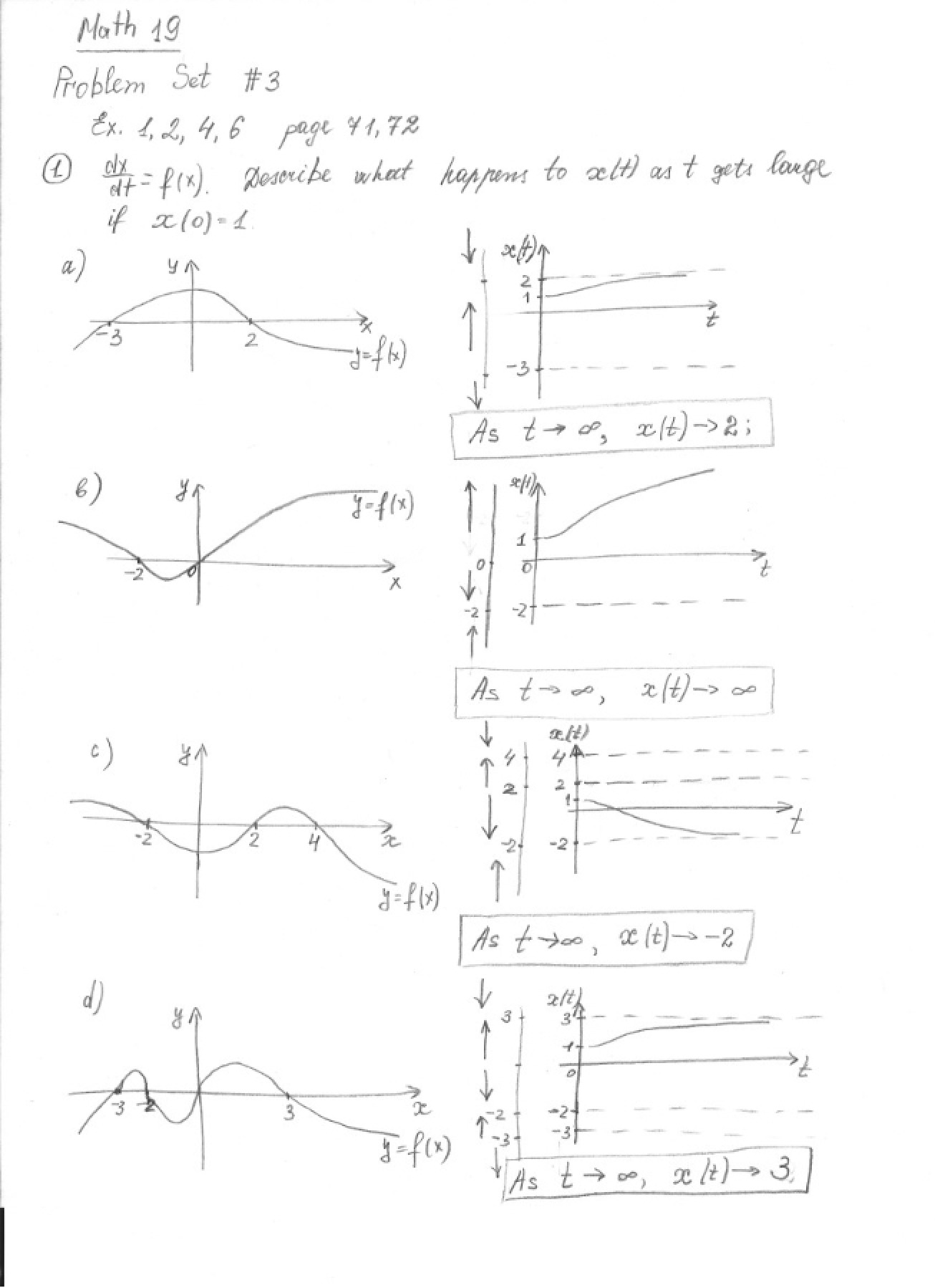 Differential Equations Problem Set 3