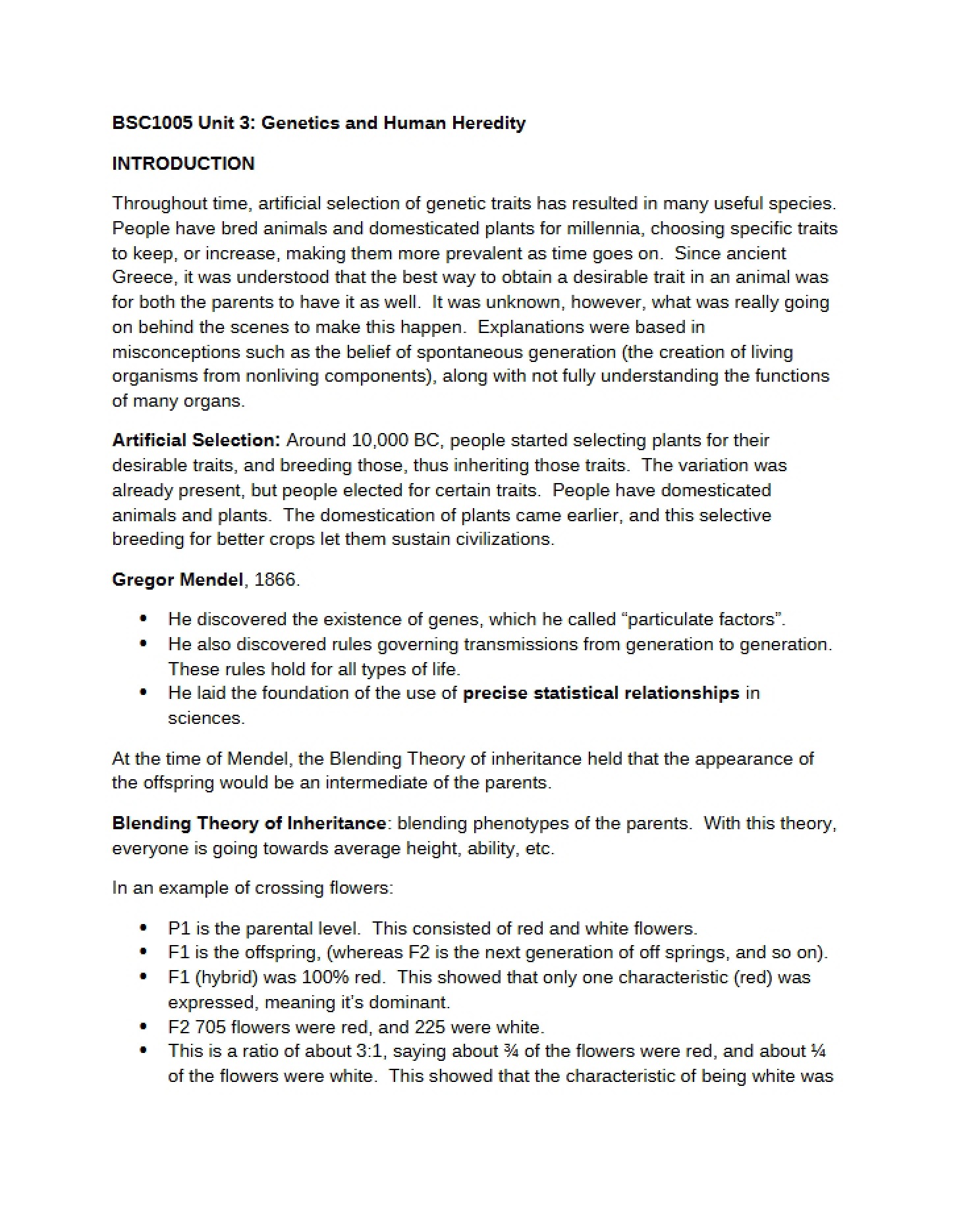 Mechanisms of Heredity and Human Genetics