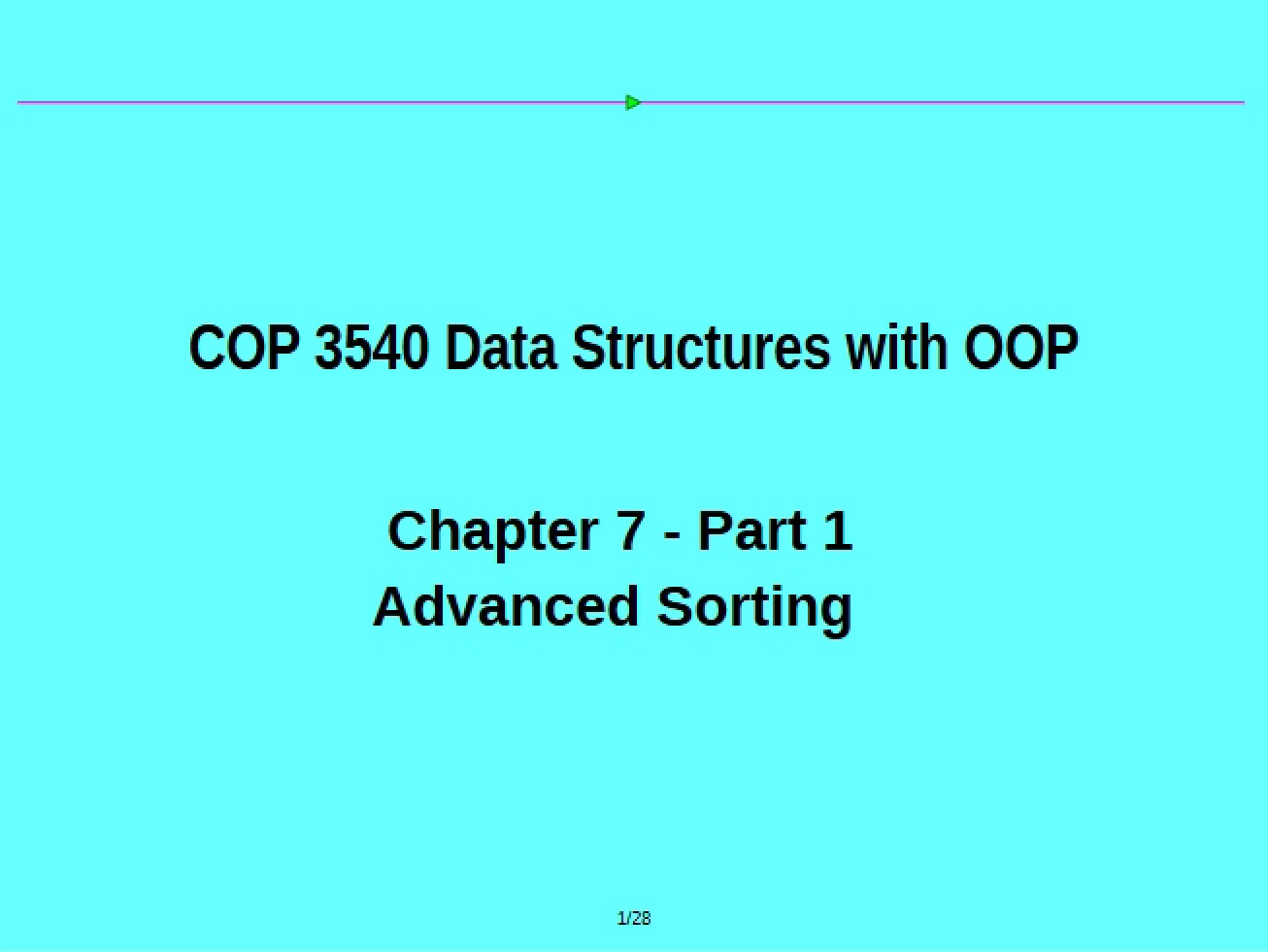 Sorting Advanced