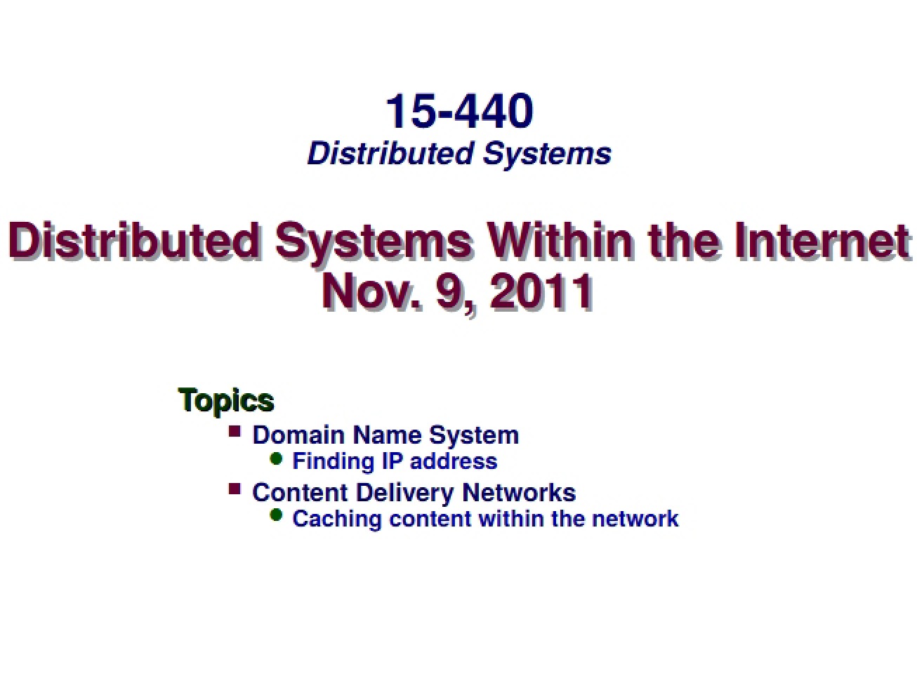 CDN and DNS