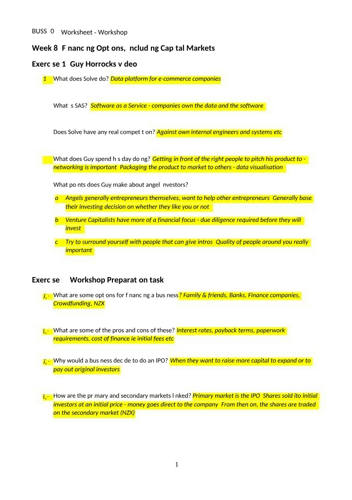 BUSS506 Workshop Worksheet