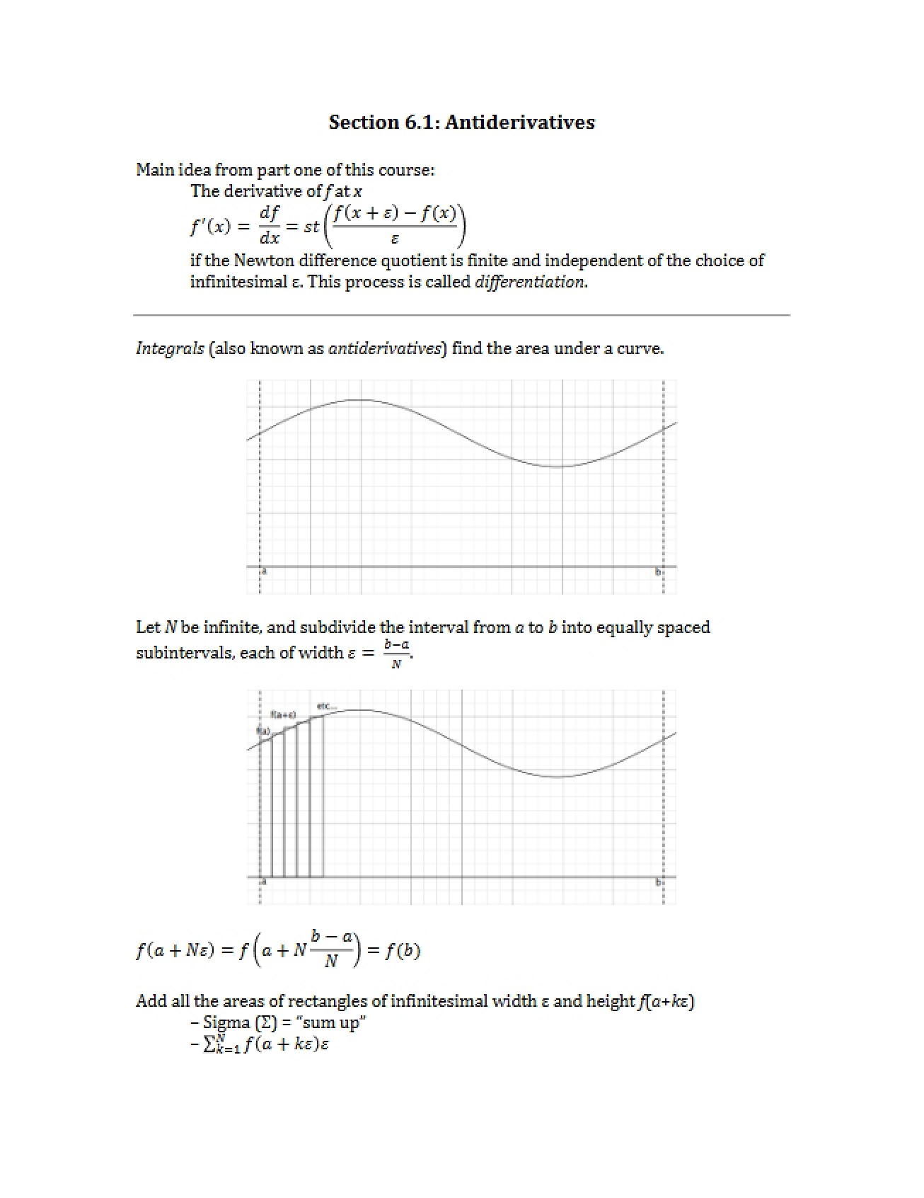 Antiderivatives Concepts
