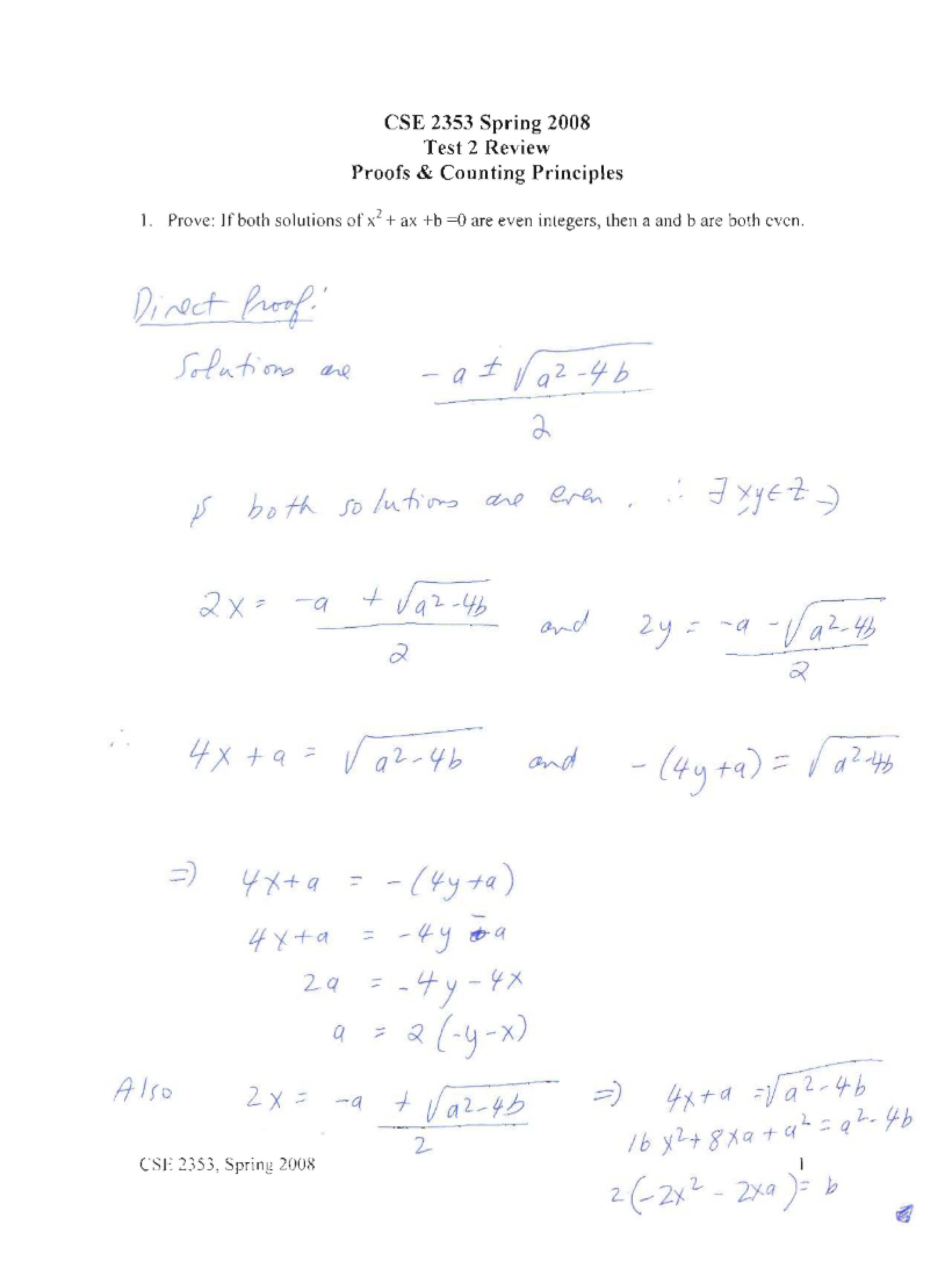 Test Review Session