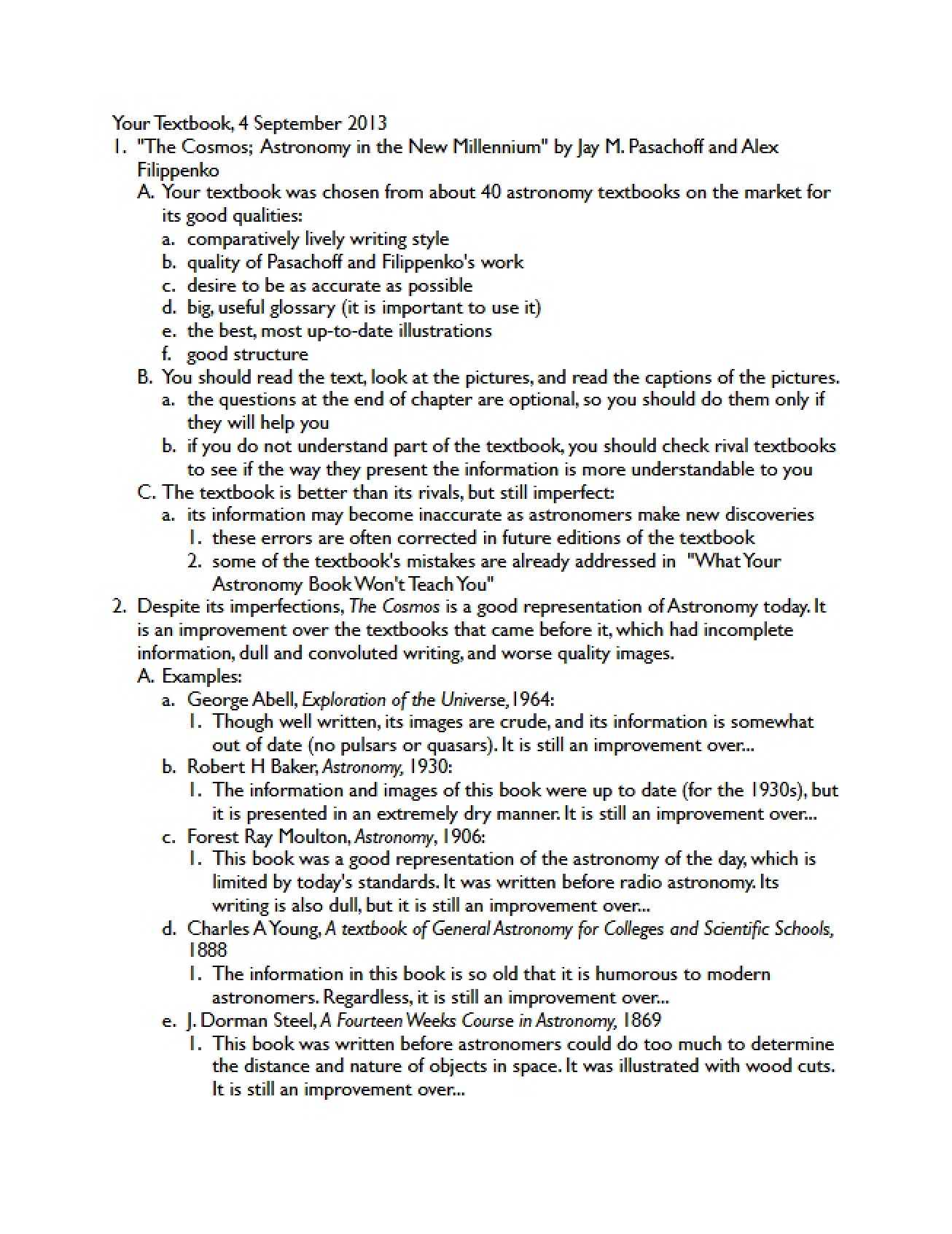 Textbook Information (Section 1)