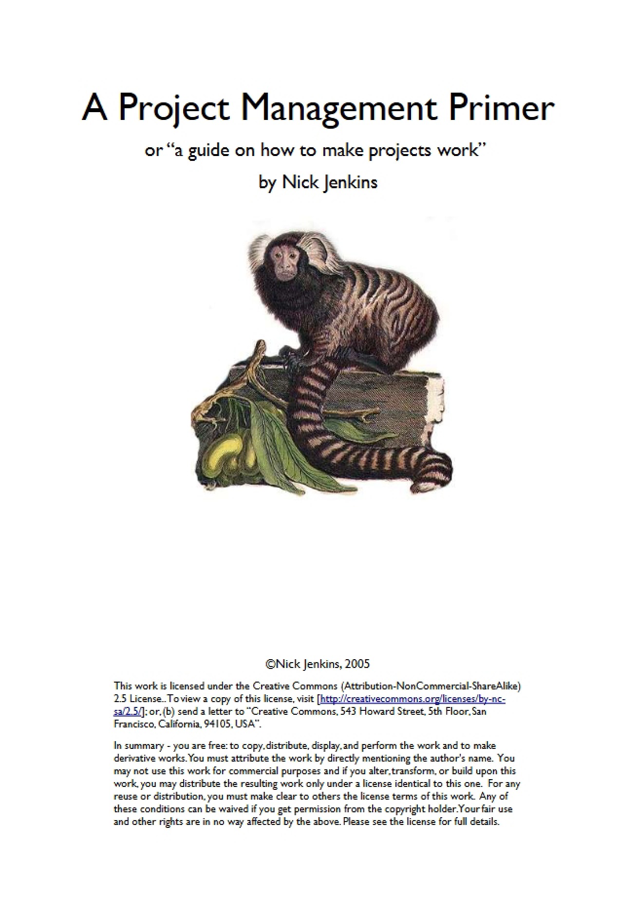Primer on Managing Projects