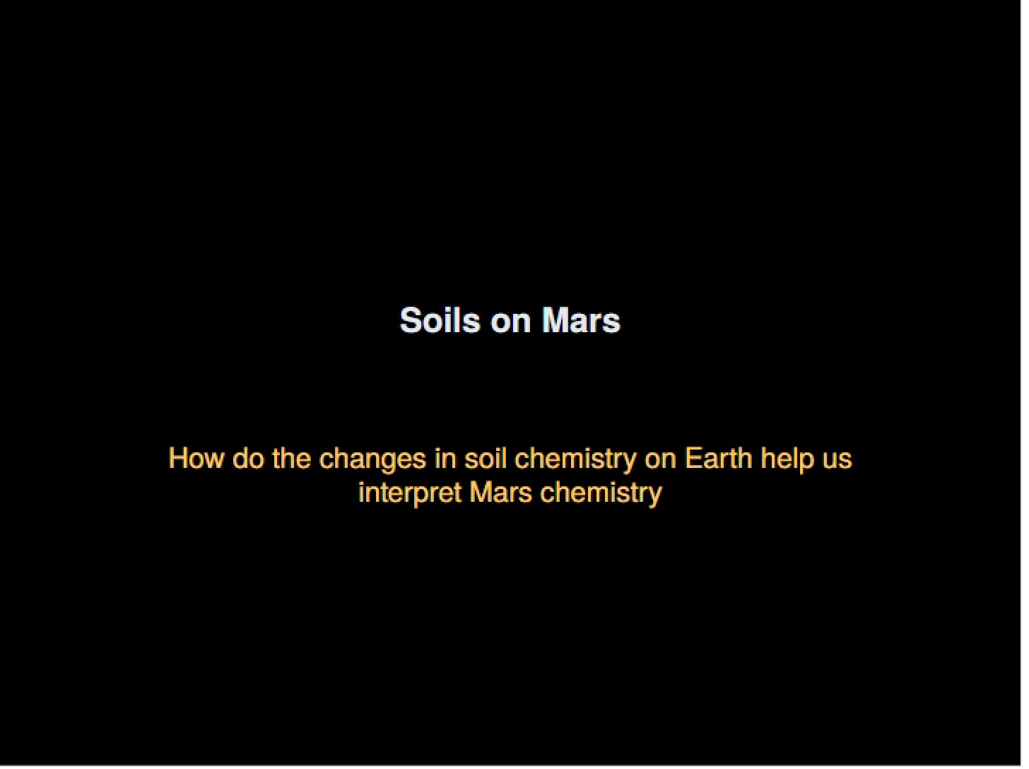 Martian Soils