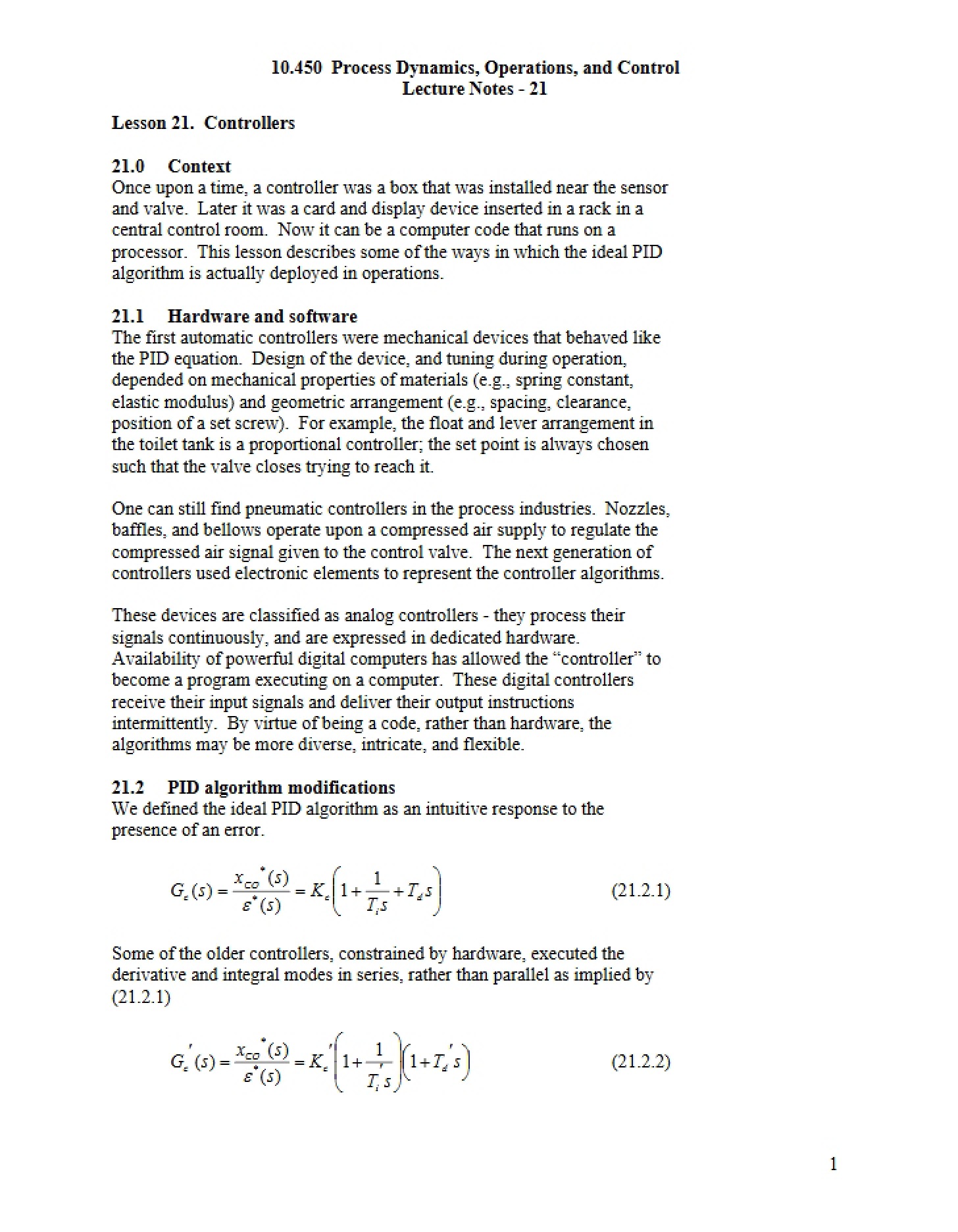 Notes on Lectures
