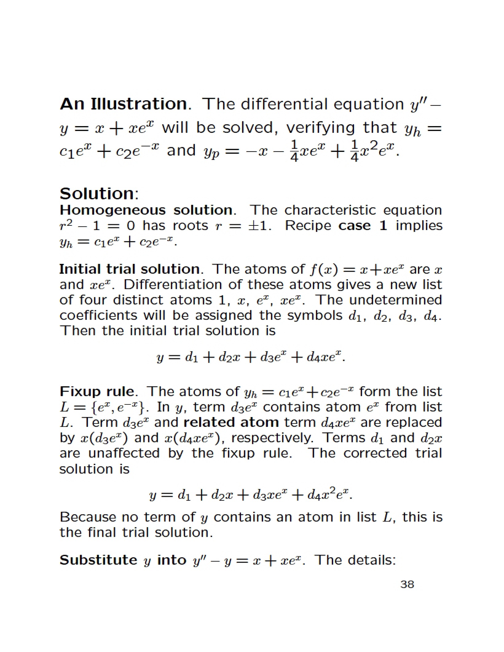 Differential Equations Class Notes