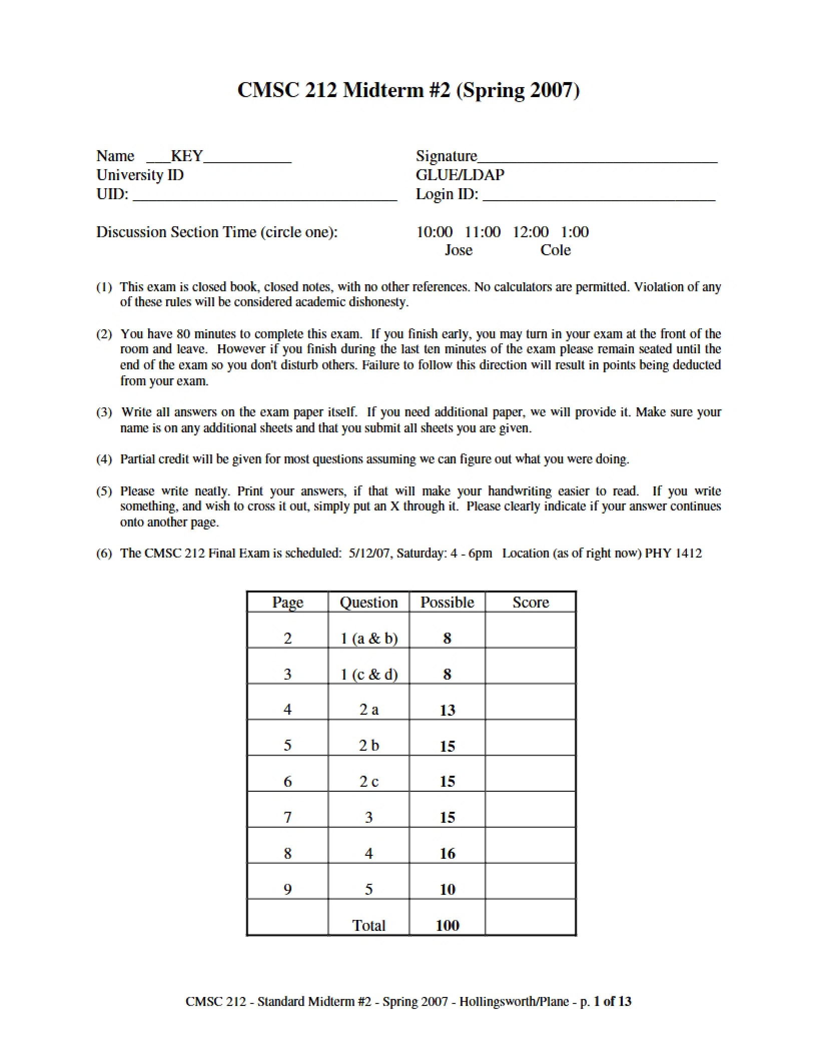 Midterm Two Assessment