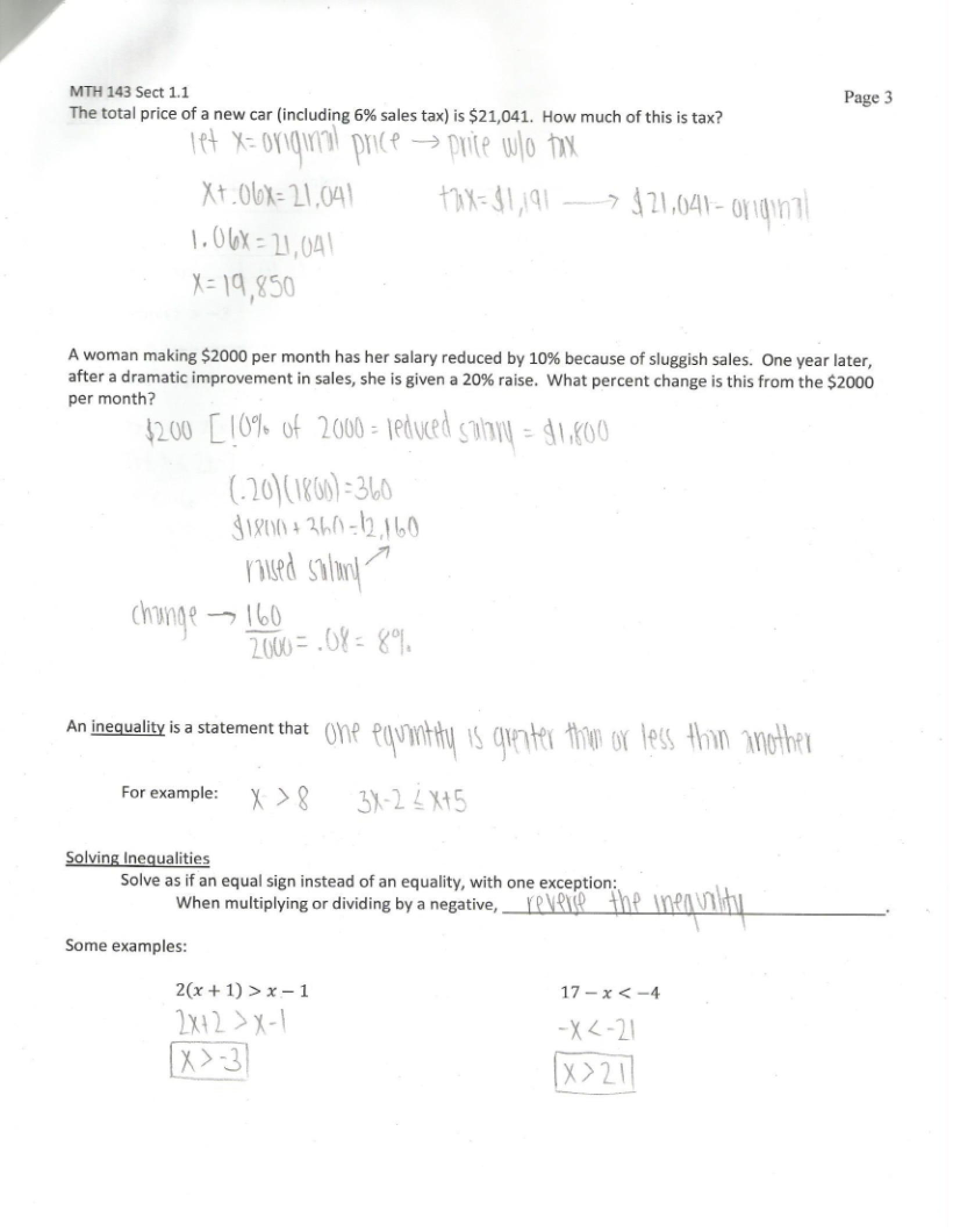 Finite Math Practice Problems