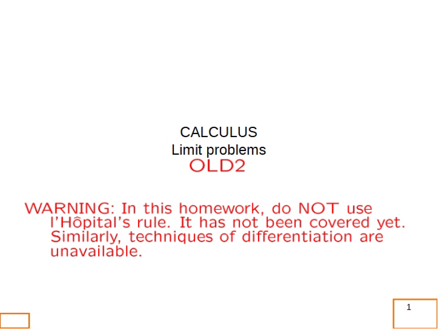 Calculus Notes