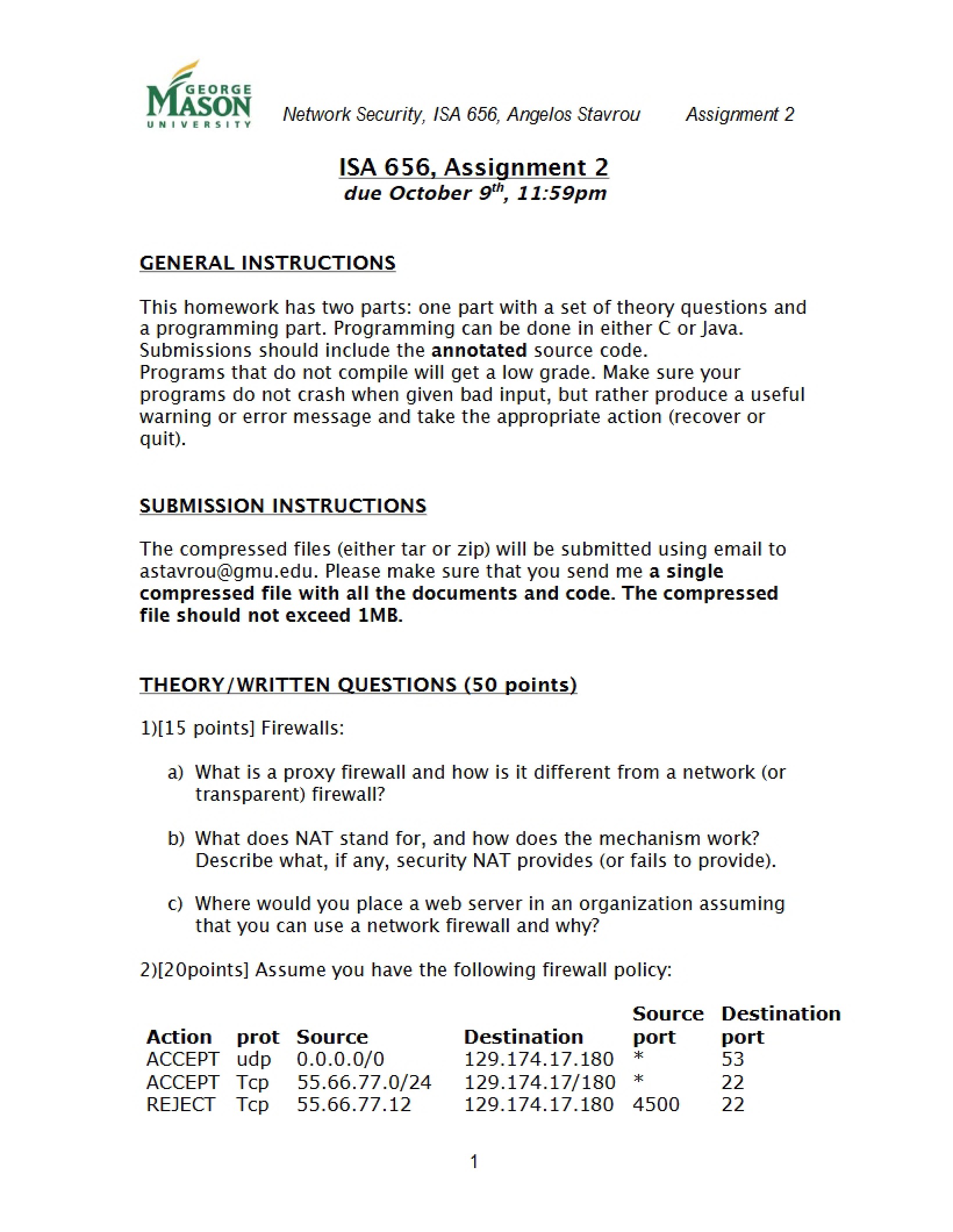 Network Security Assignment 02