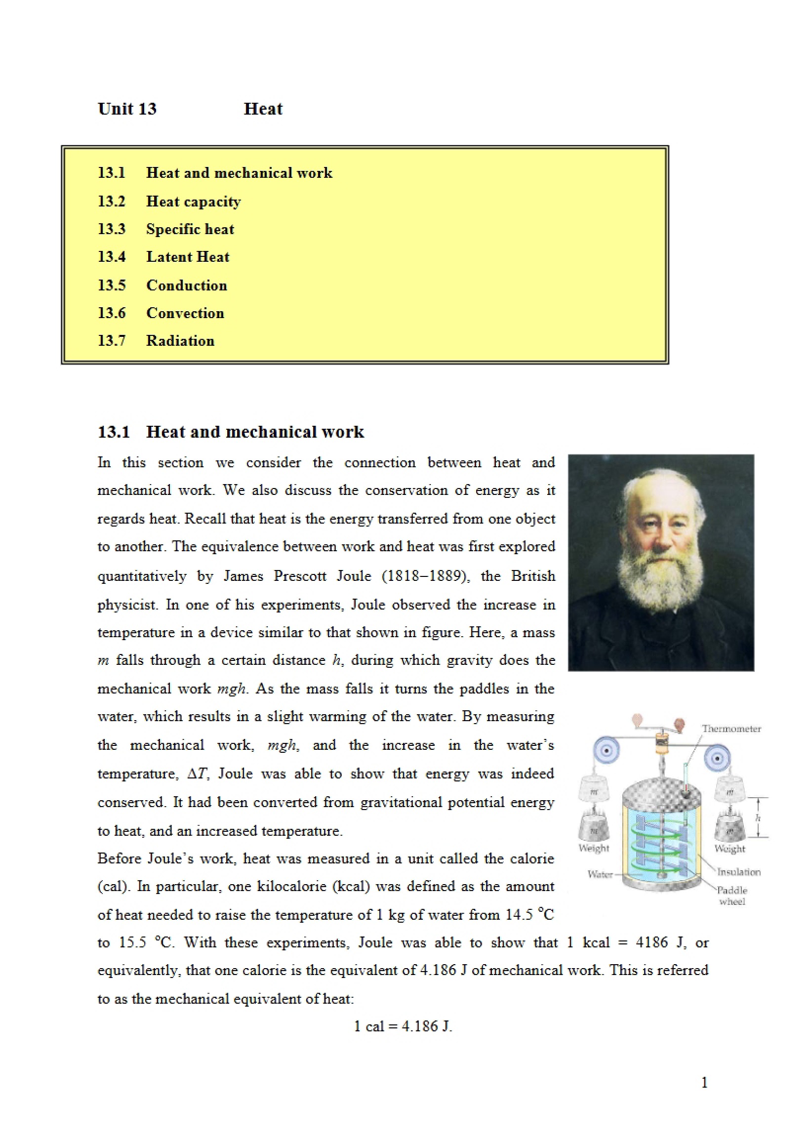 Calculus-Based Physics Unit Thirteen