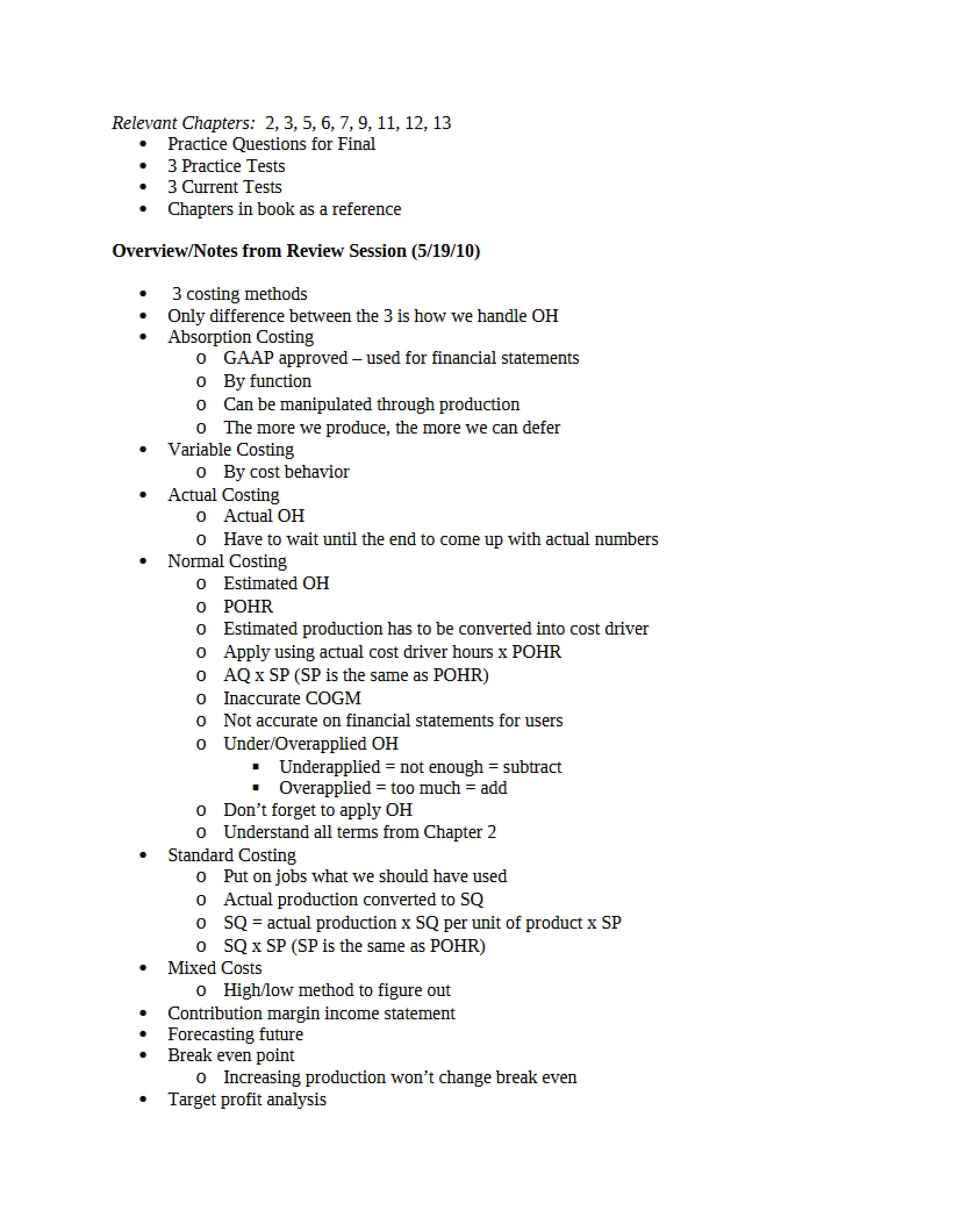 Notes on Lectures