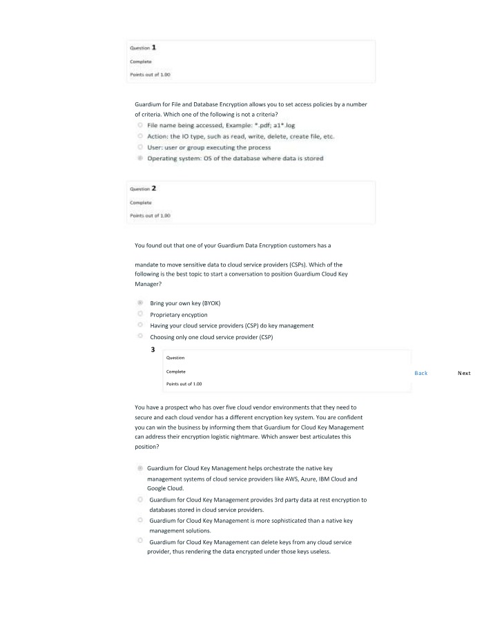 File and Database Encryption - Guardium Access Policies and Questions