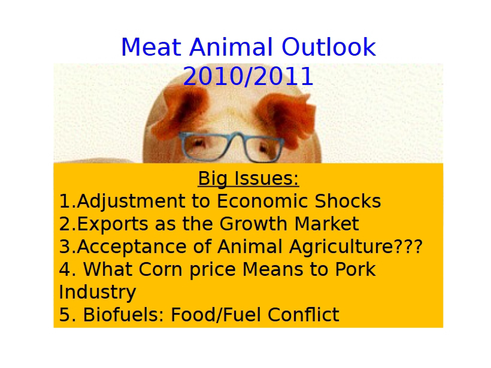 Swine Management Notes