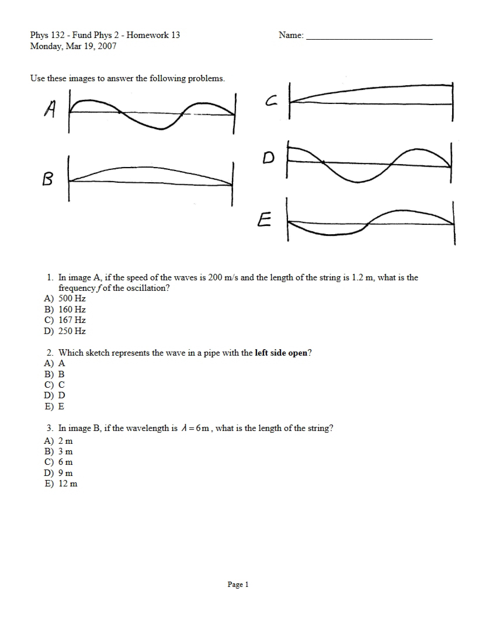 Physics Homework