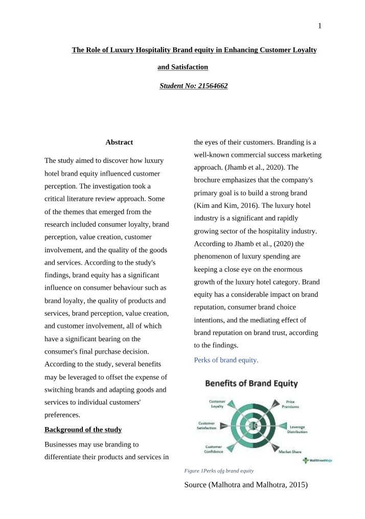 Impact of Luxury Hospitality on Customer Loyalty