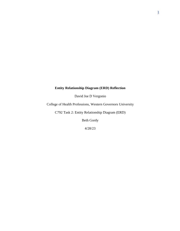 Reflection Template for SXM2 ERD