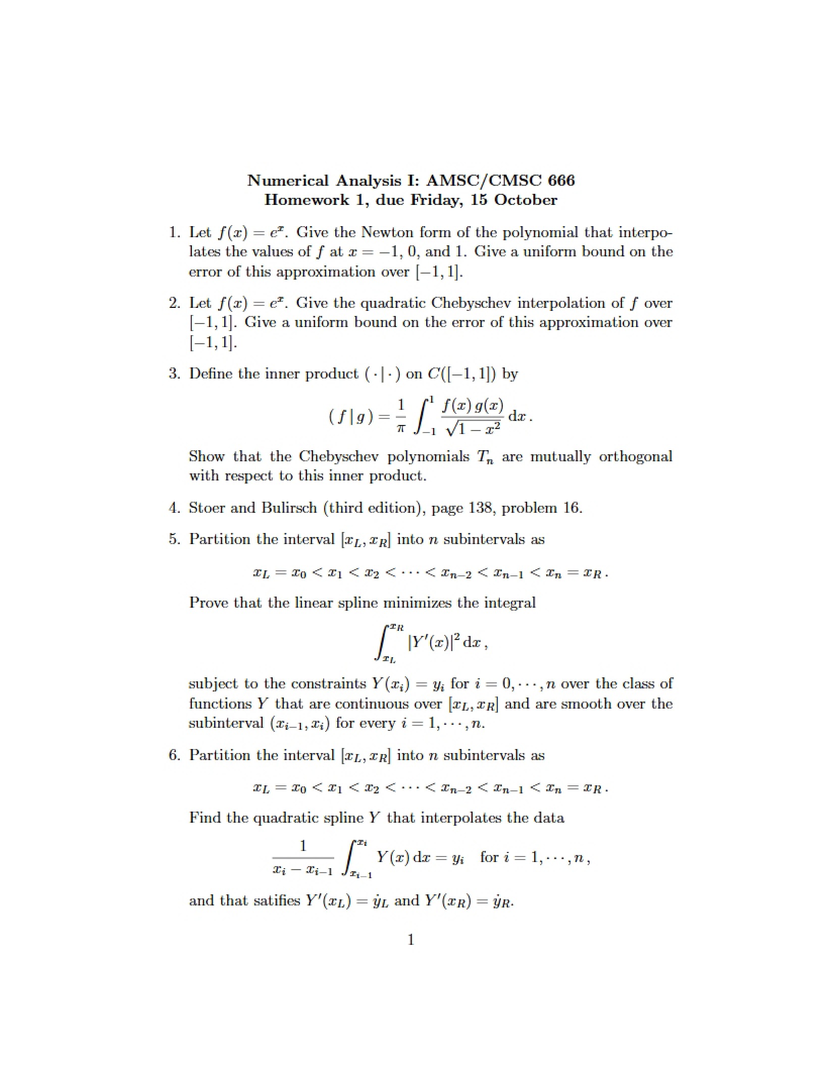 Assignment 1 (AMSC 666)