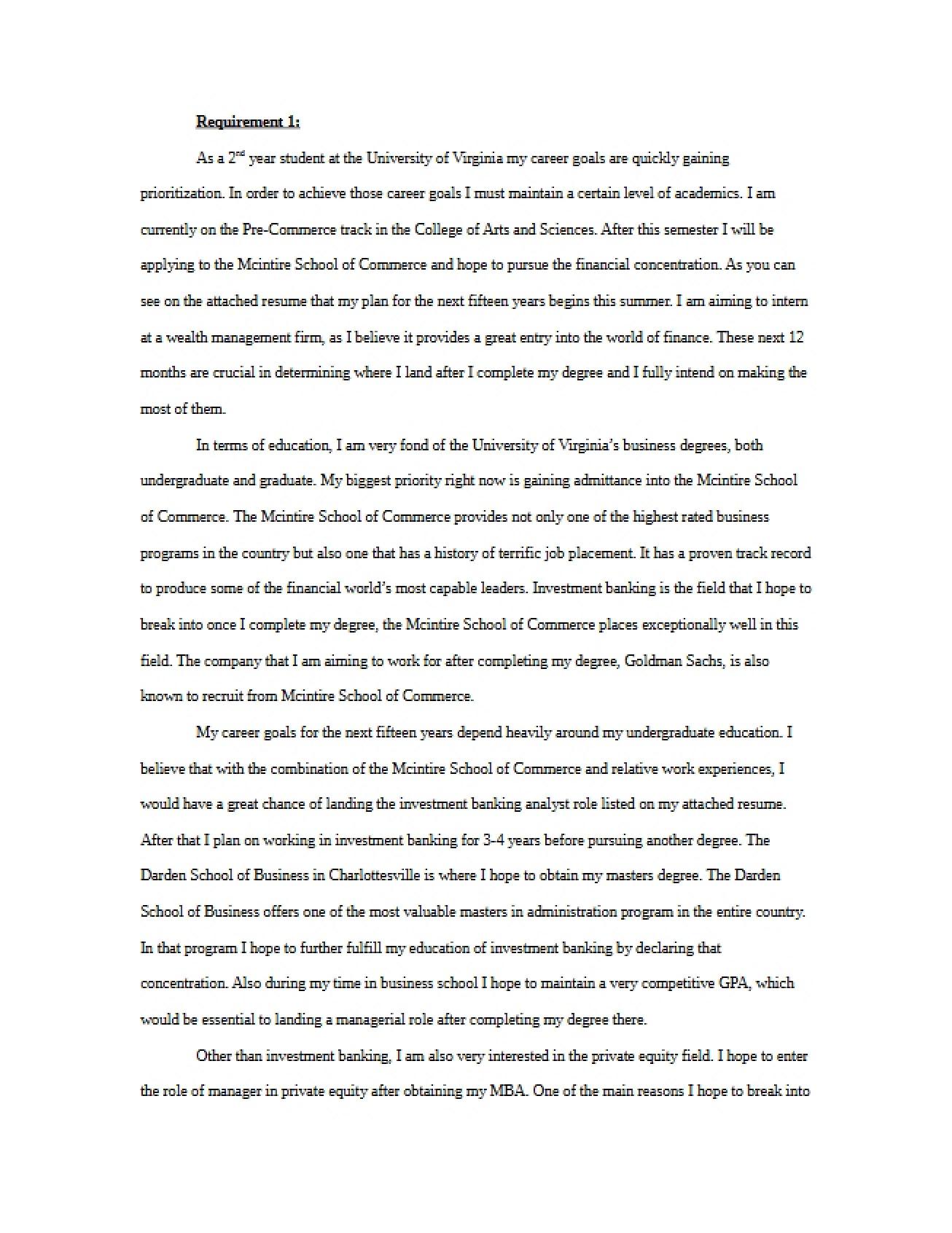 Requirement One Problem Set One (COMM 1800)