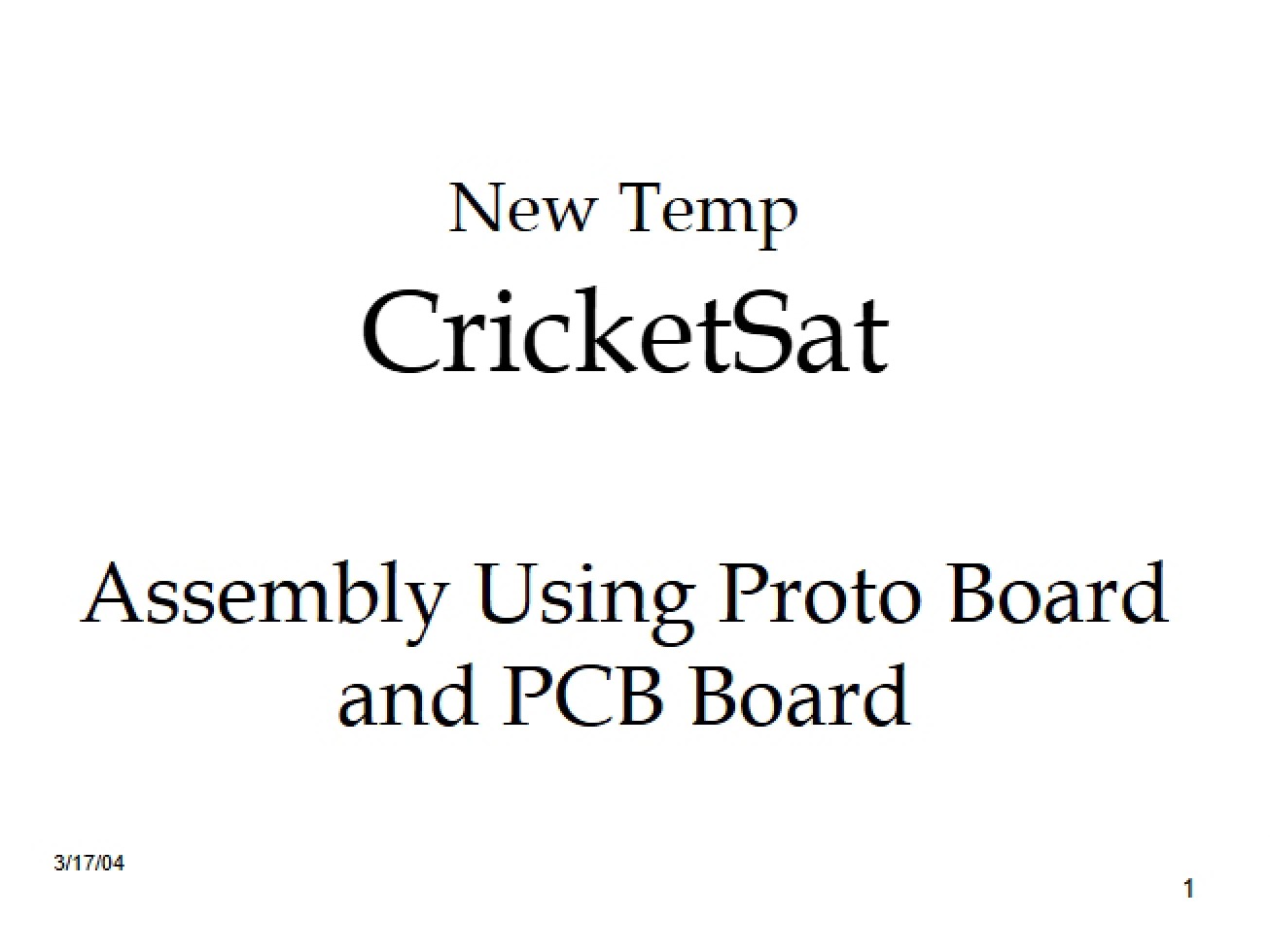 PCB and Proto Board Assembly
