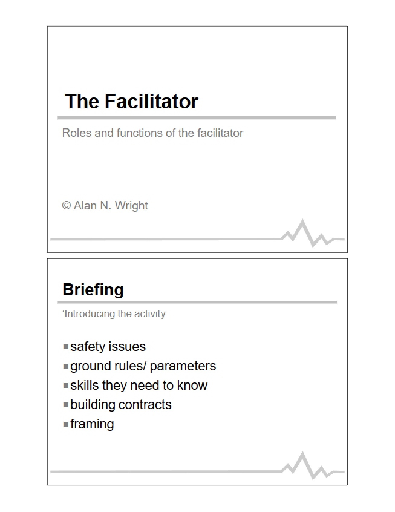 Facilitation Roles